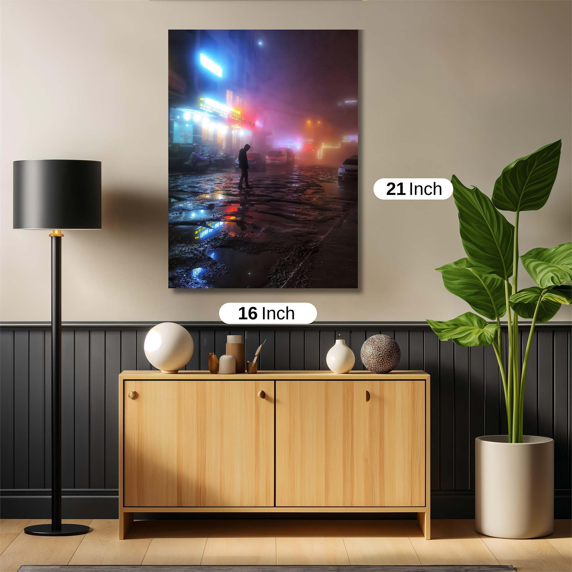 Neon Solitude Safe Wall Magnetic / M