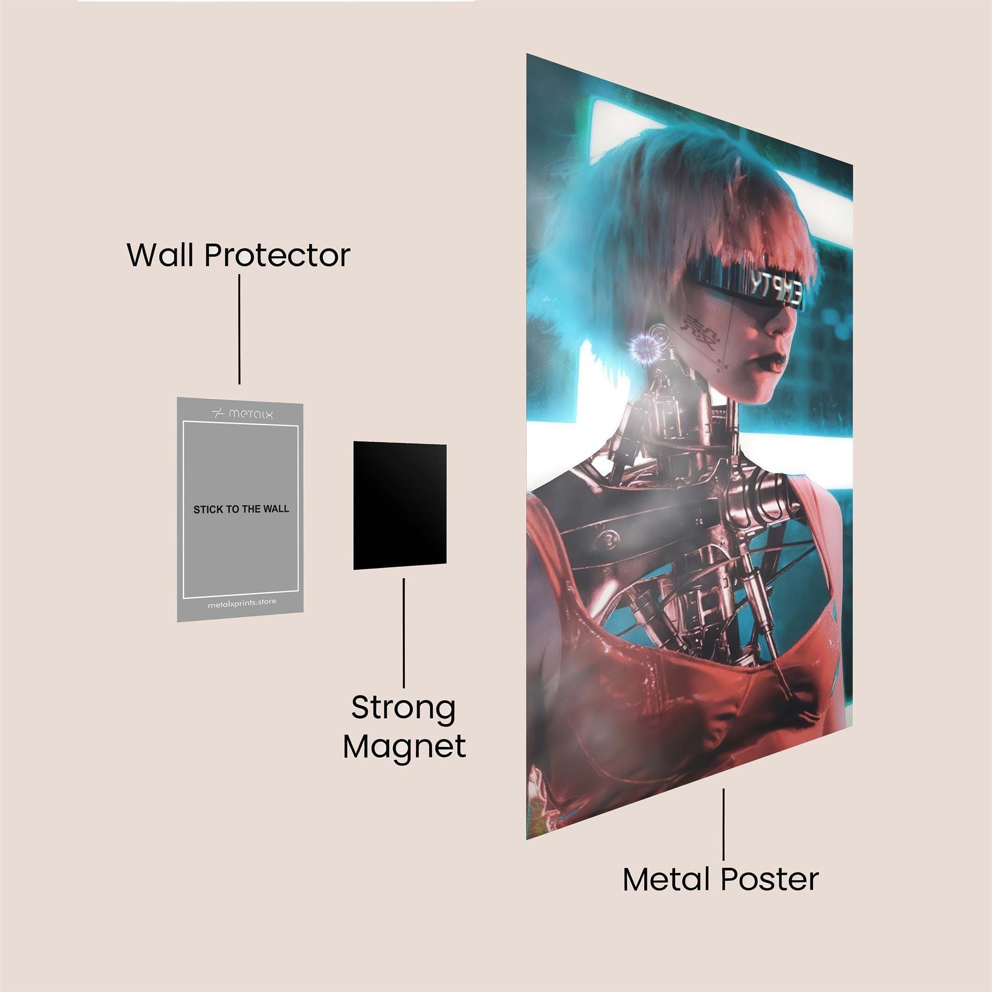 Cyber Enigma Safe Wall Magnetic / M