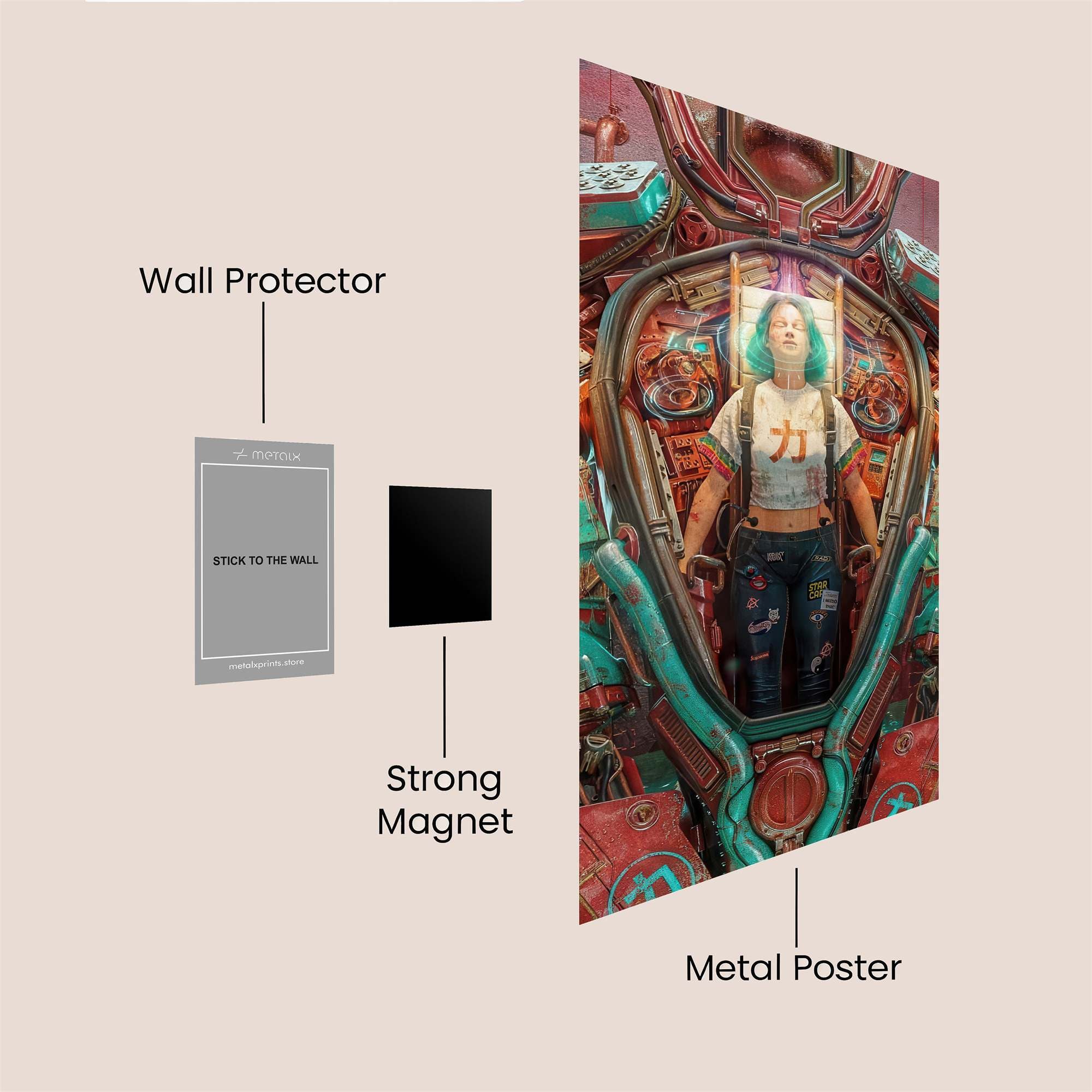 Mecha Dreamer Safe Wall Magnetic / M