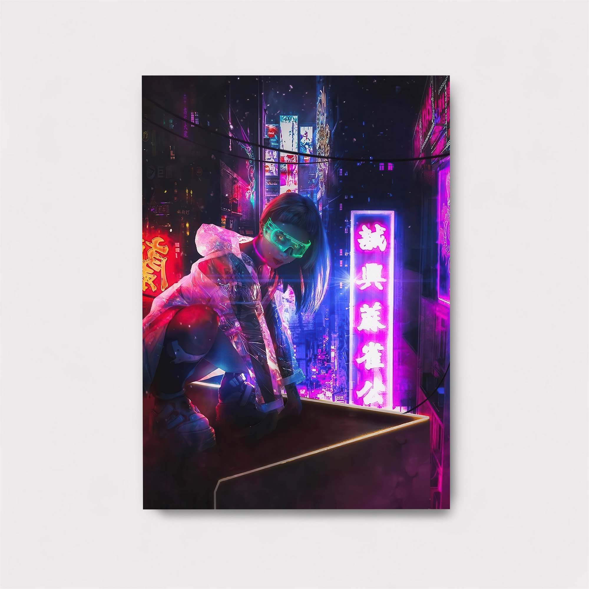 Neon Hacker Safe Wall Magnetic / M