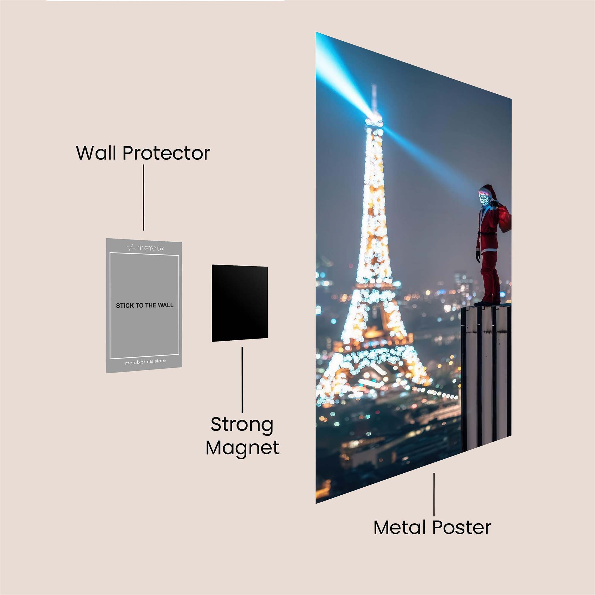 Santa's Perch Safe Wall Magnetic / M