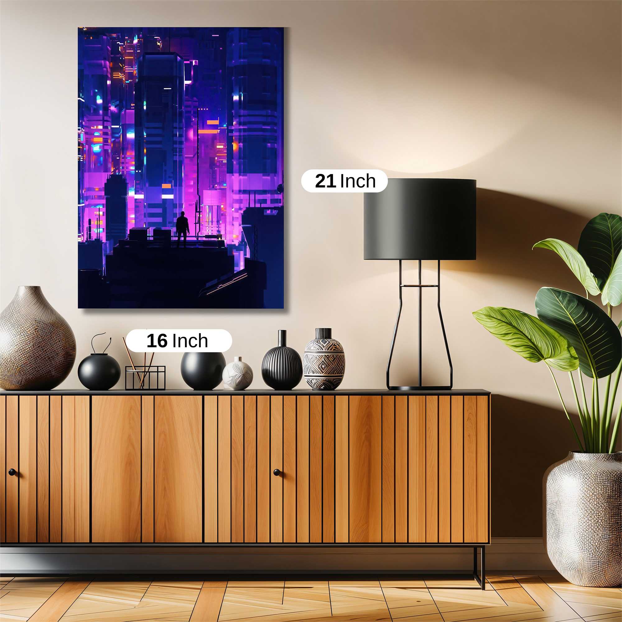 Neon Solitude Safe Wall Magnetic / M