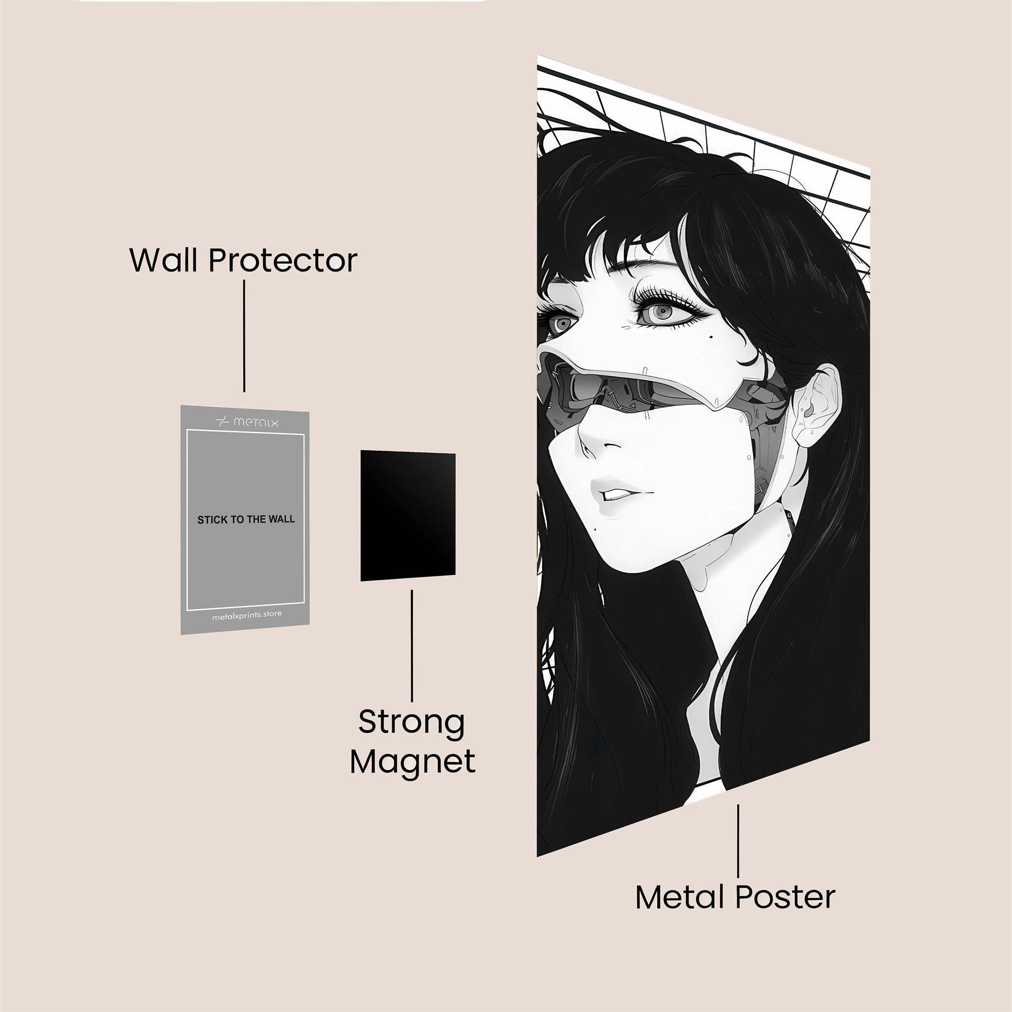 Masked Enigma Safe Wall Magnetic / M