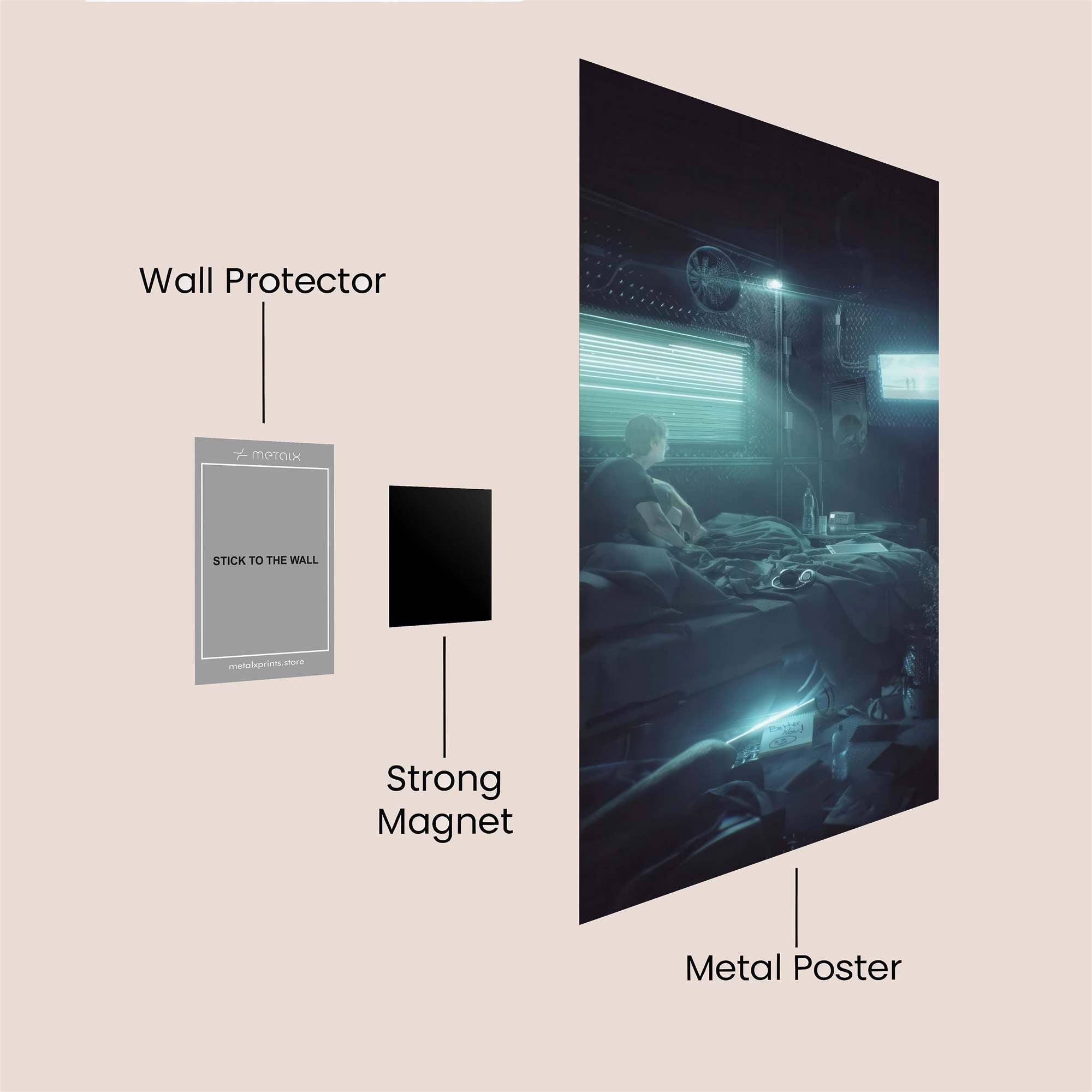 Gamer Gloom Safe Wall Magnetic / M