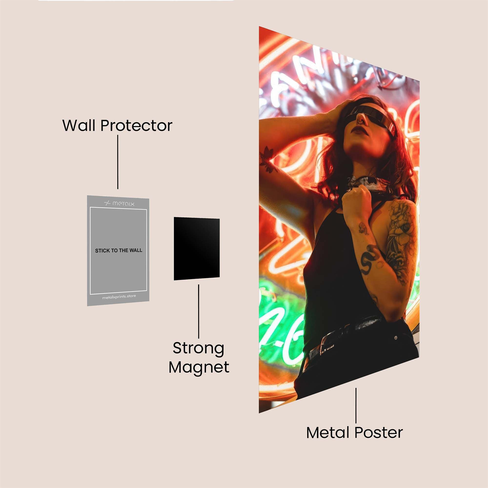 Neon Rebel Safe Wall Magnetic / M