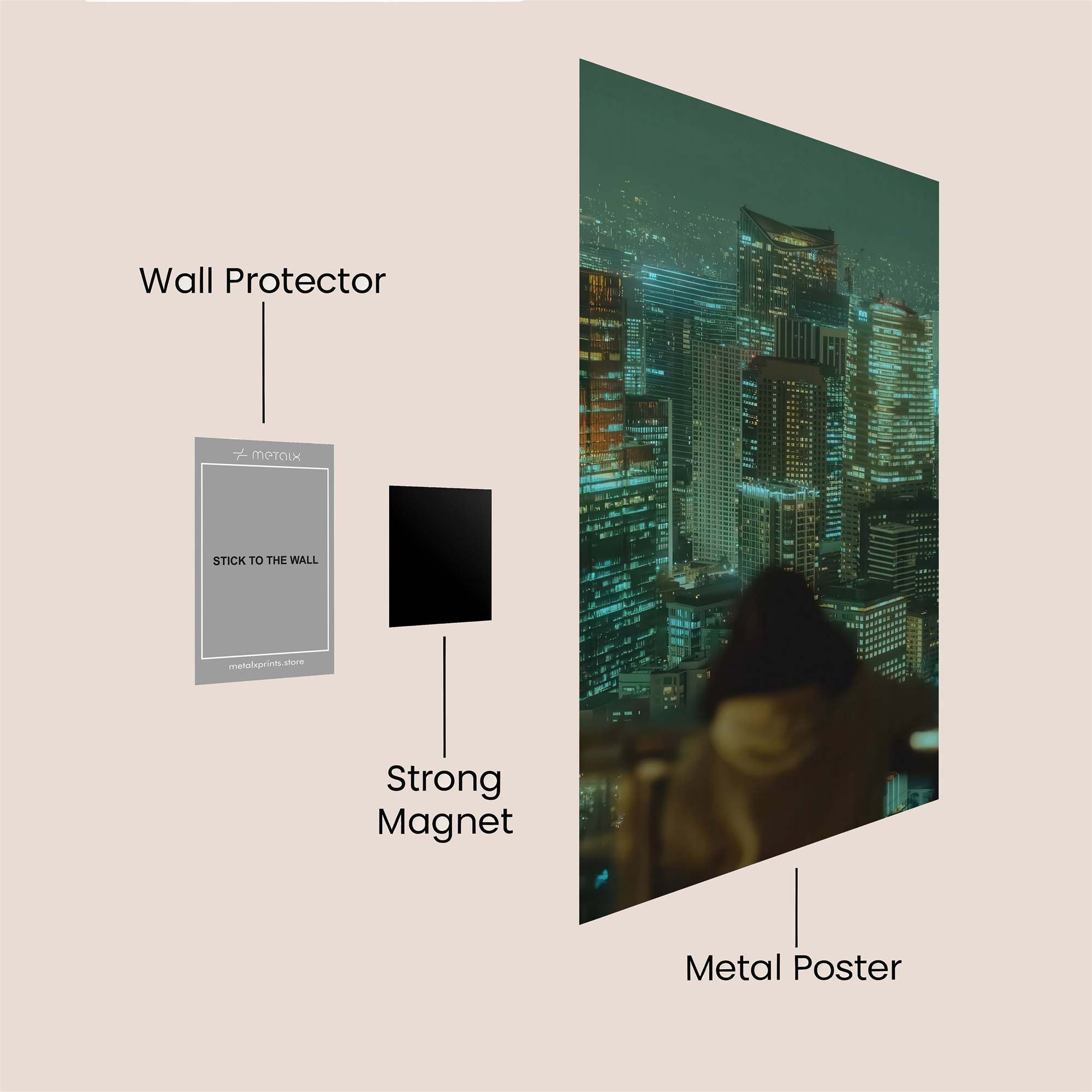 Tokyo Nocturne Safe Wall Magnetic / M