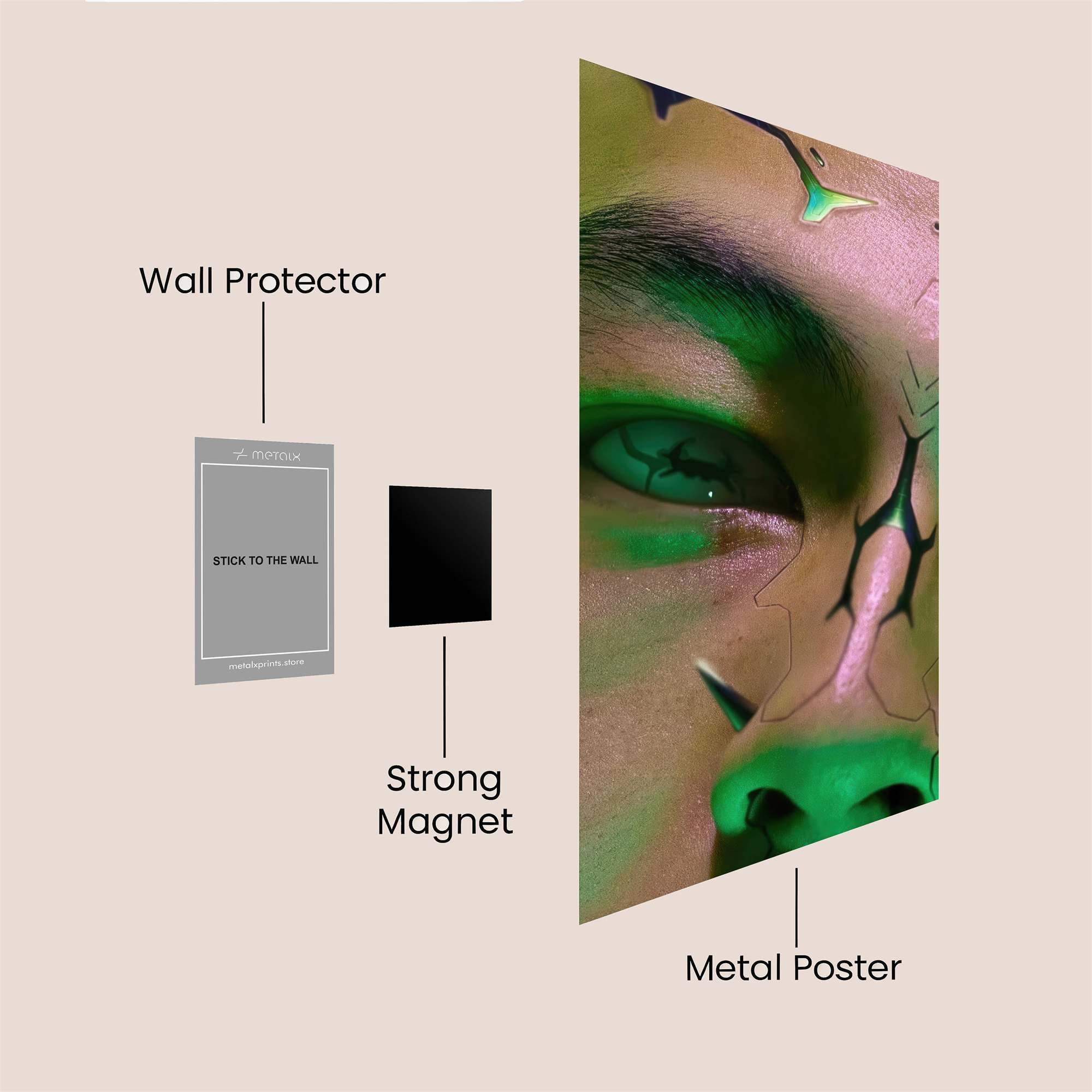 Cyberpunk Intense Safe Wall Magnetic / M