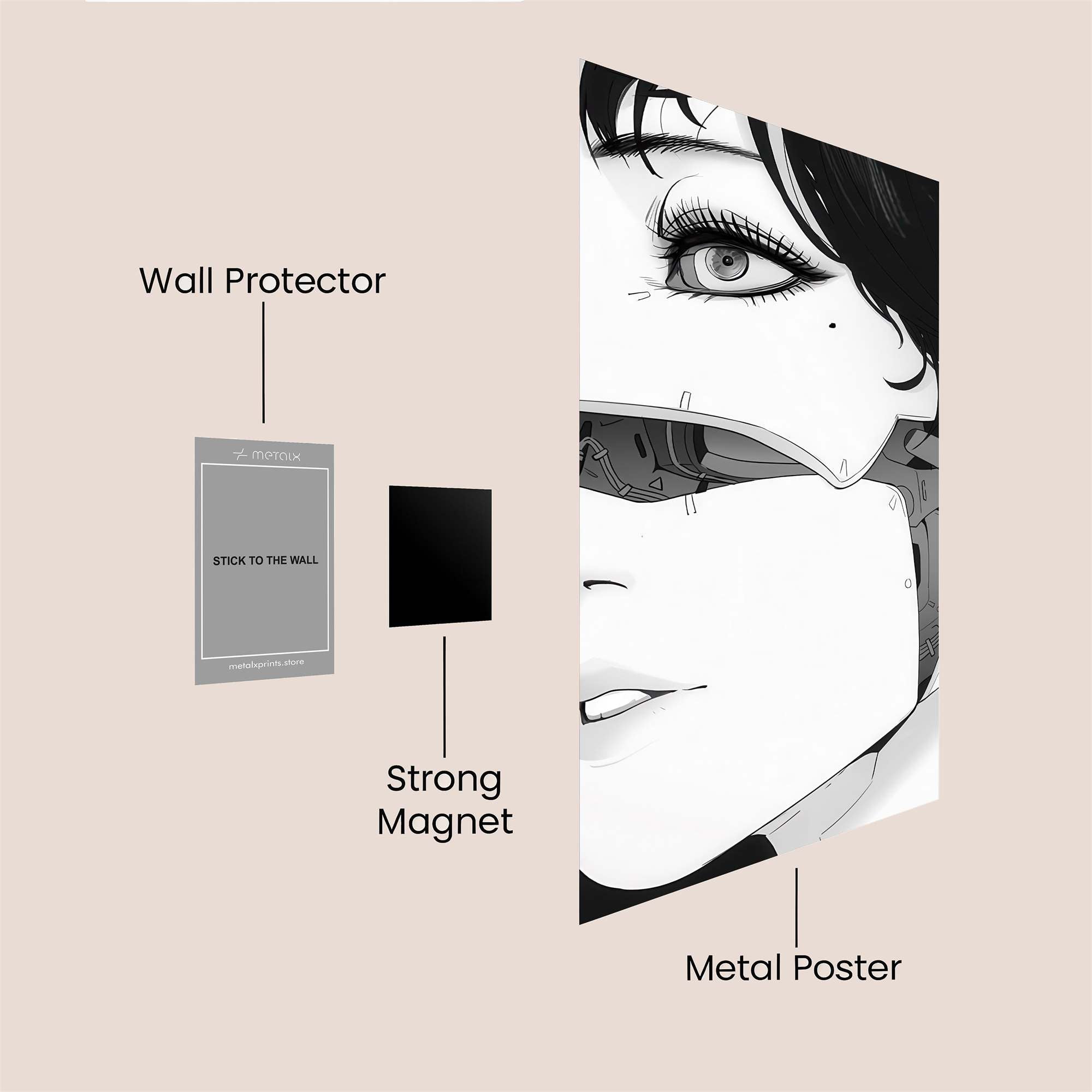 Cyber Melancholy Safe Wall Magnetic / M
