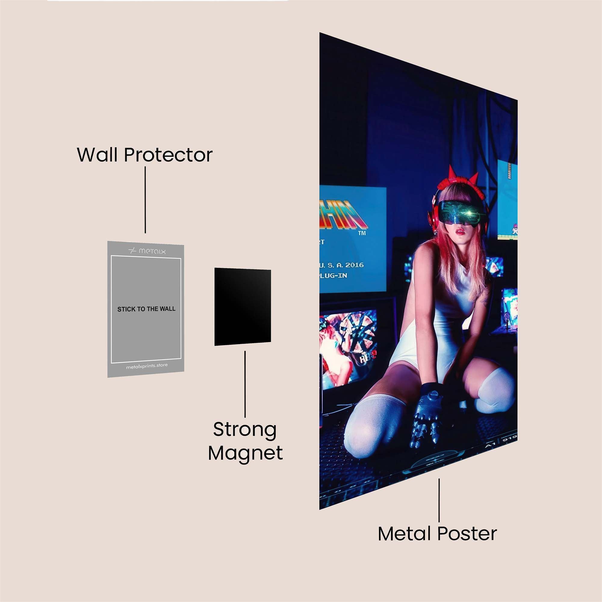 Cyberpunk Bliss Safe Wall Magnetic / M