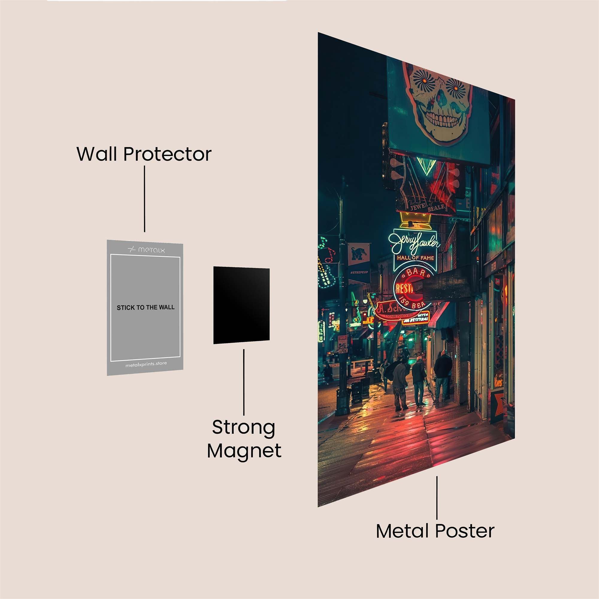 Neon Dream Safe Wall Magnetic / M