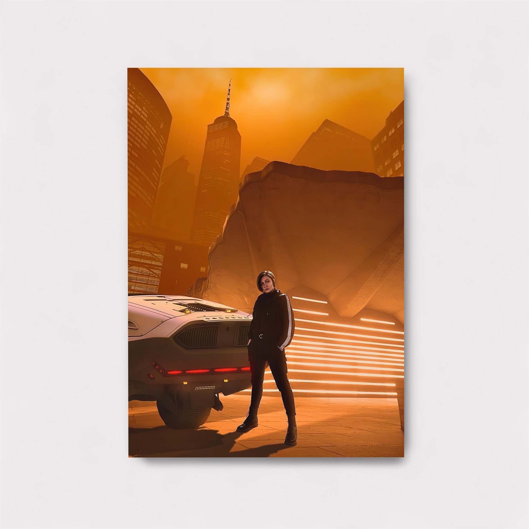 Cyberpunk Dawn Safe Wall Magnetic / M