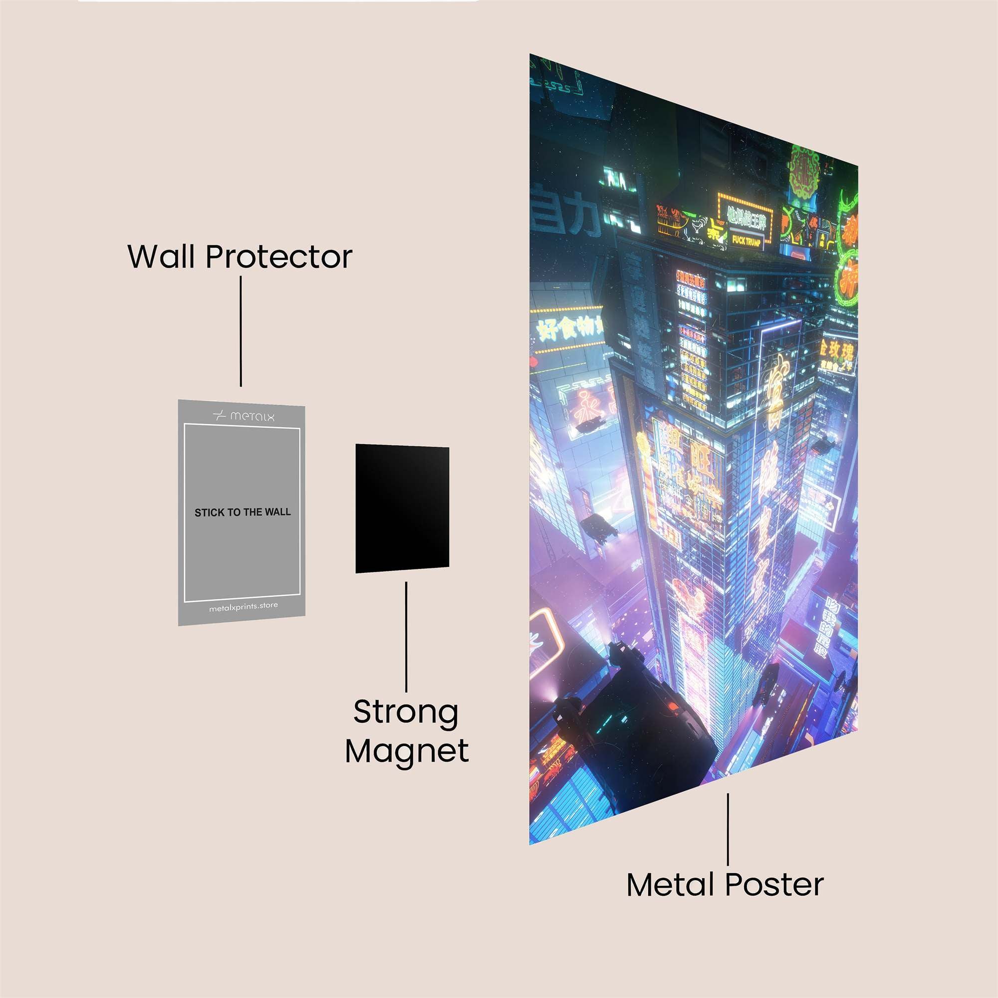Cyberpunk Dazzle Safe Wall Magnetic / M
