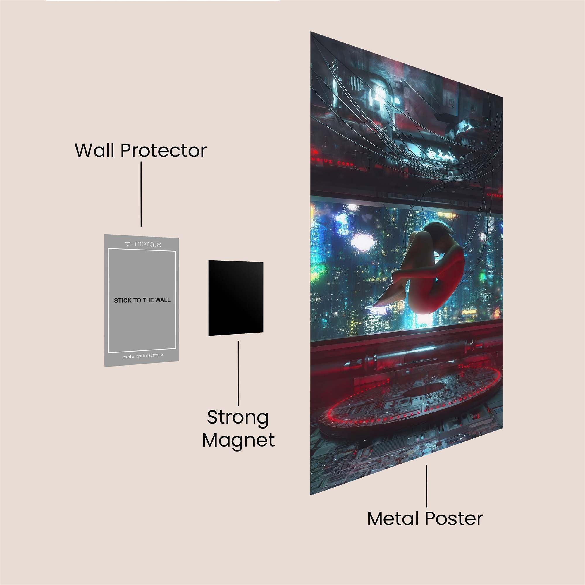 Cyber Womb Safe Wall Magnetic / M