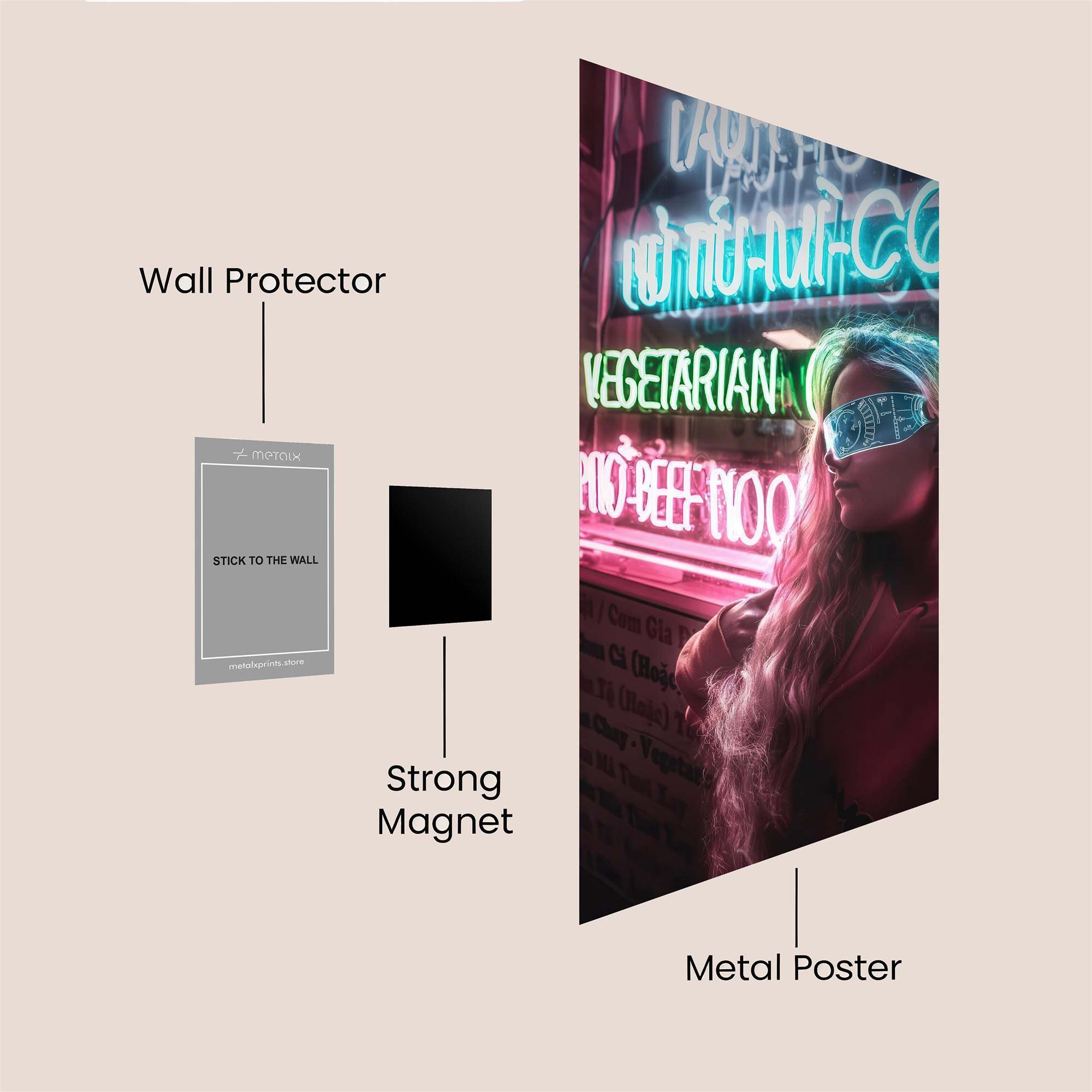 Neon Dream Safe Wall Magnetic / M