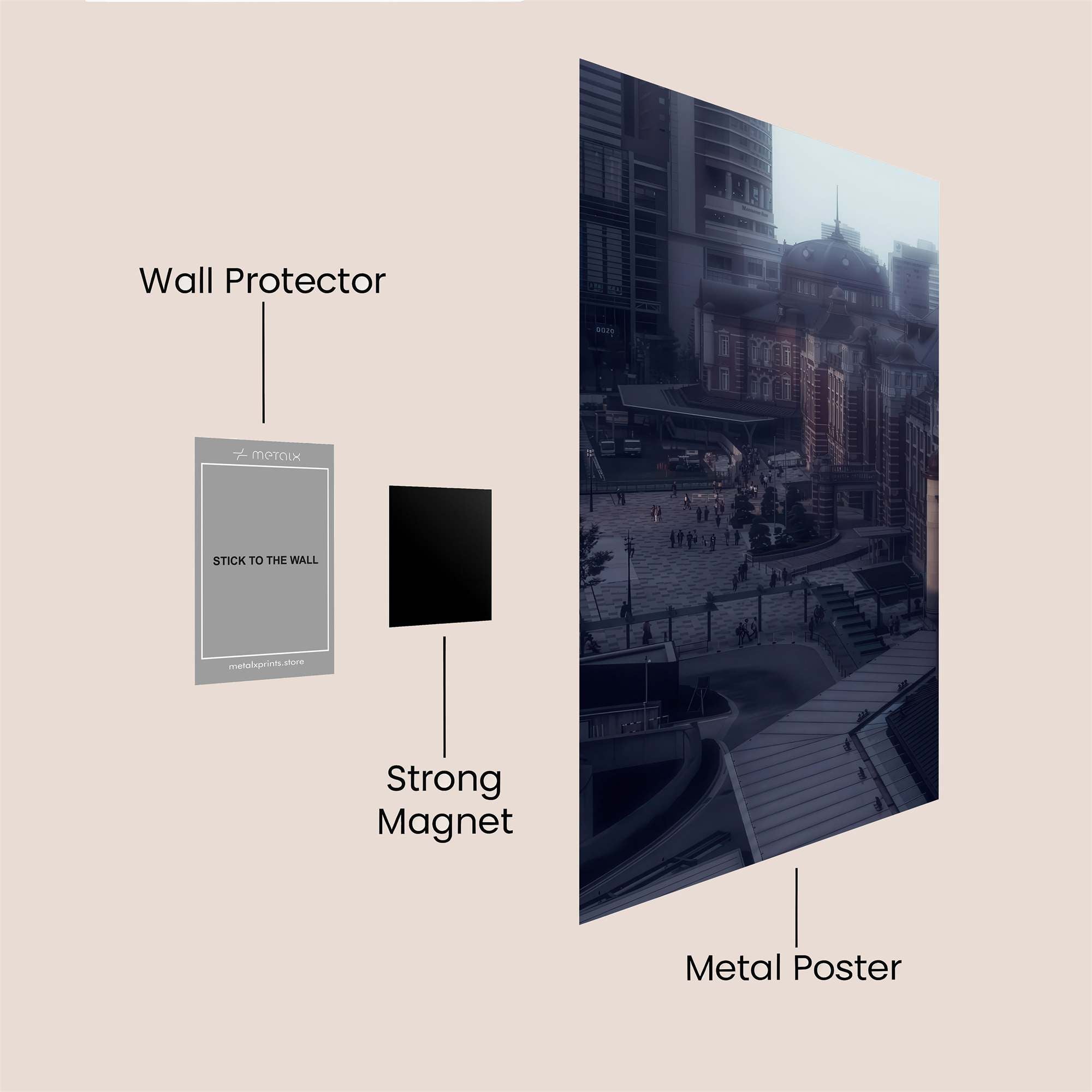Tokyo Tranquil Safe Wall Magnetic / M