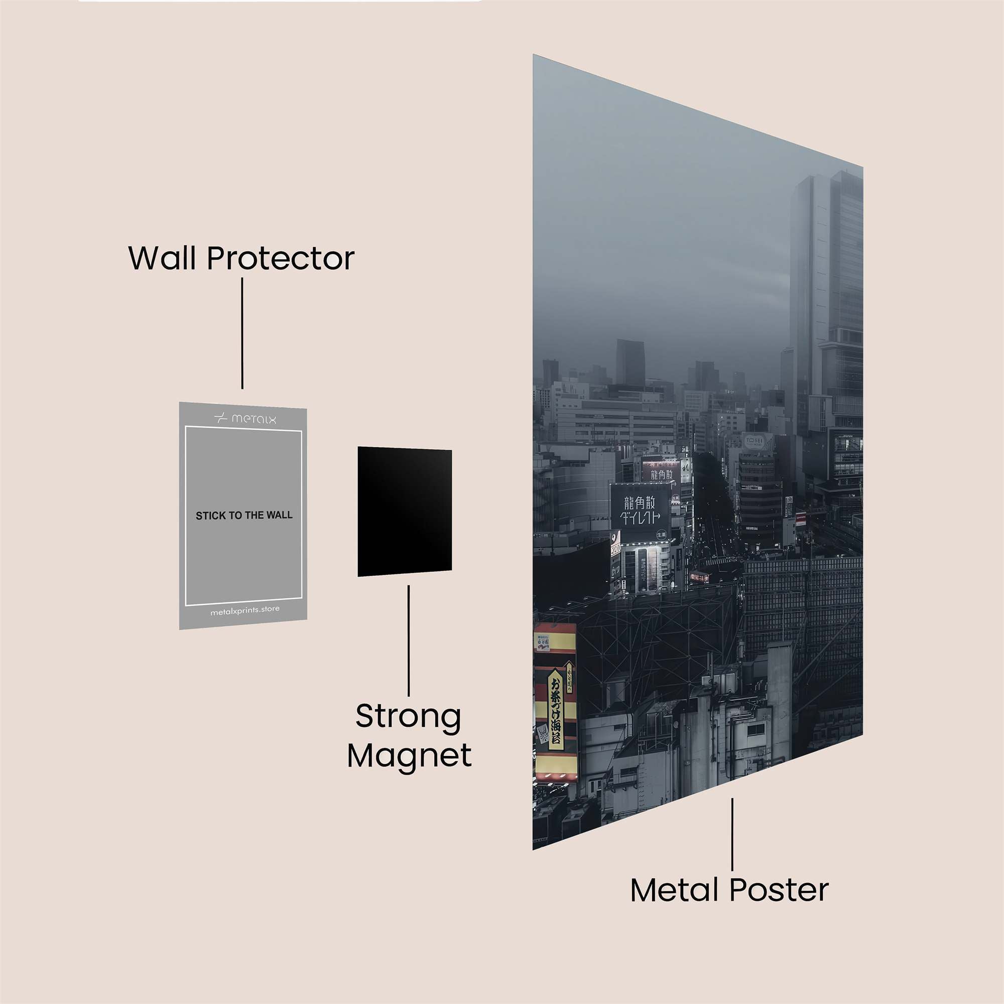 Tokyo Gloom Safe Wall Magnetic / M