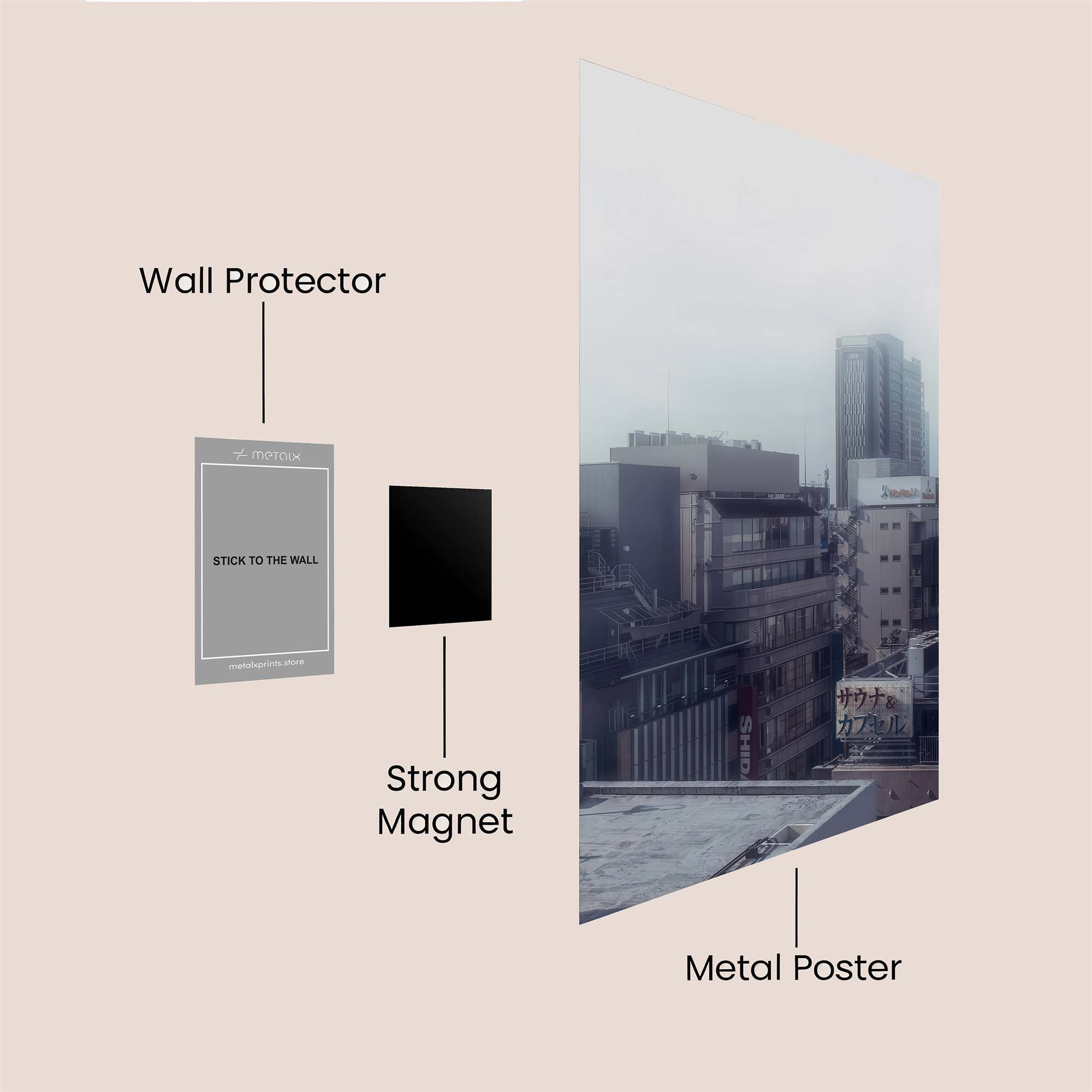 Tokyo Gloom Safe Wall Magnetic / M