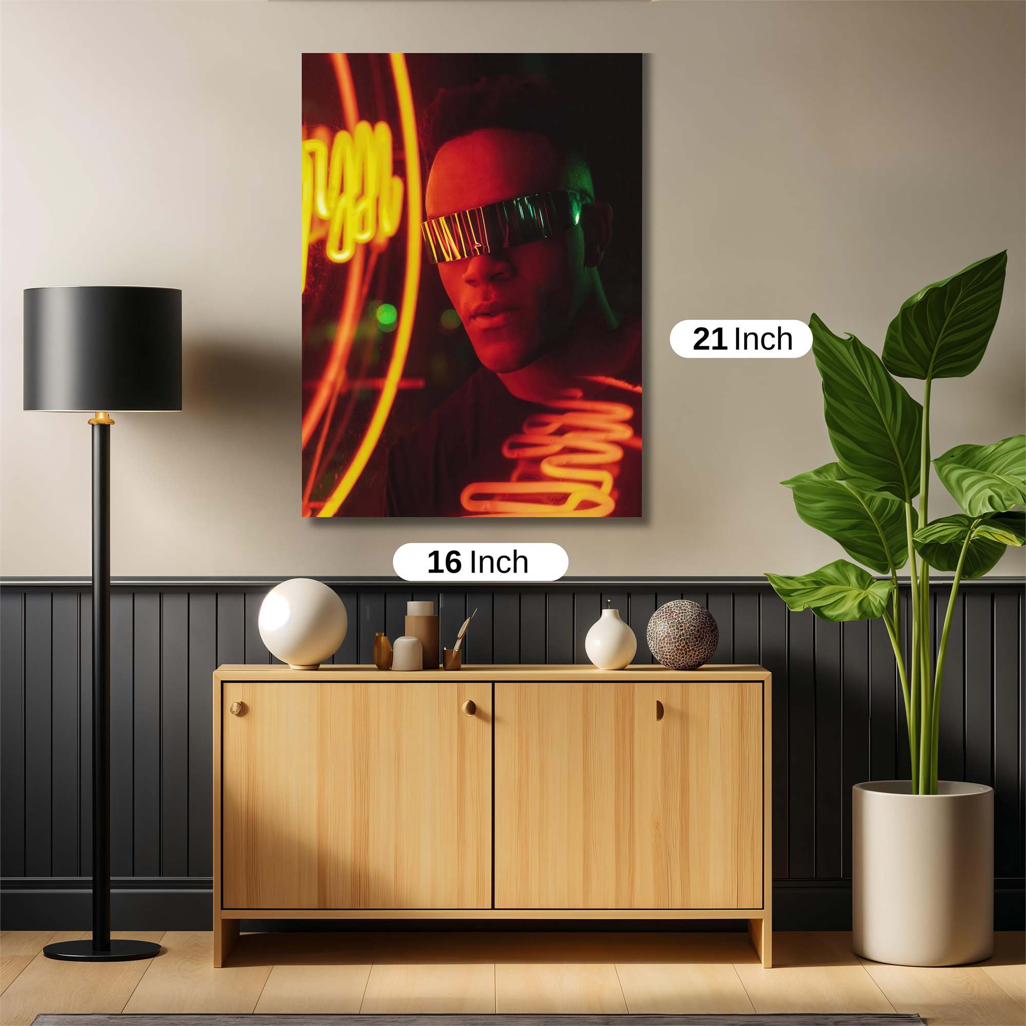 Neon Vision Safe Wall Magnetic / M