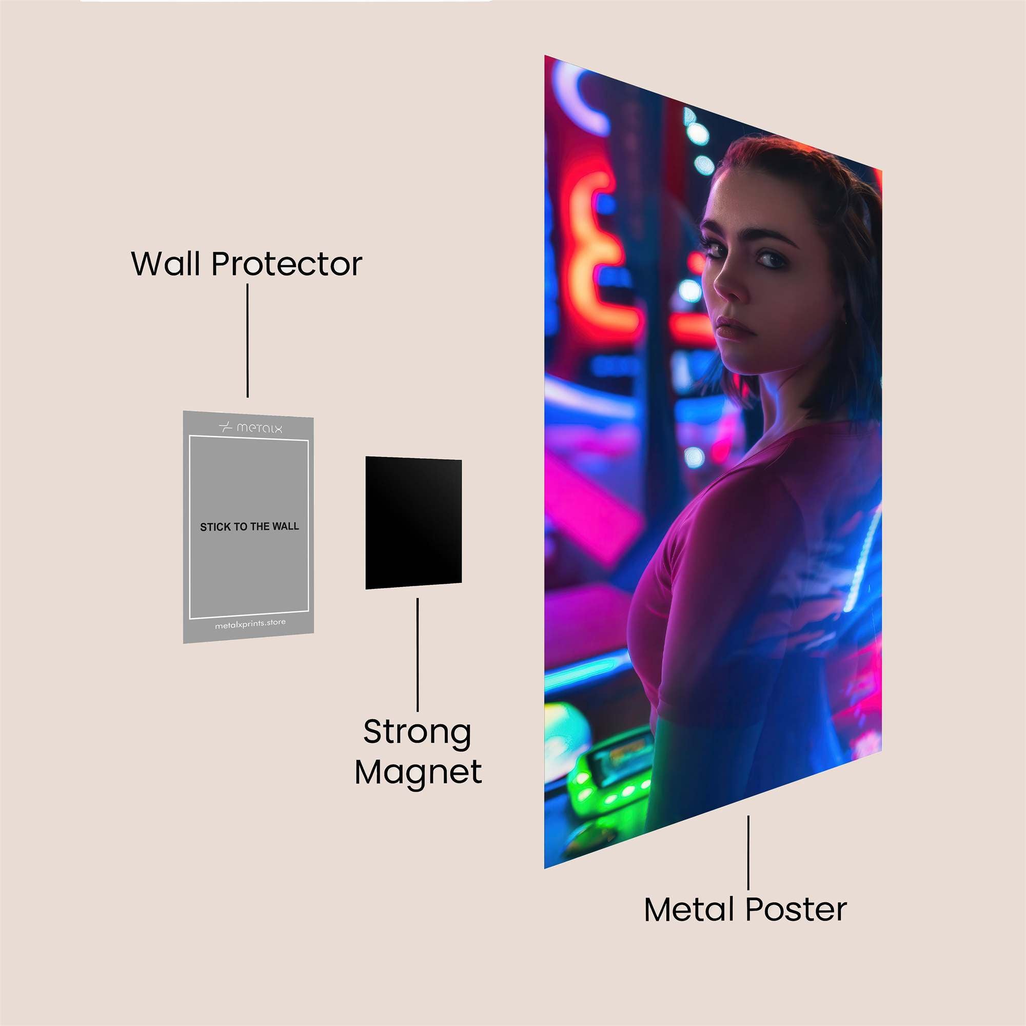 Arcade Enigma Safe Wall Magnetic / M