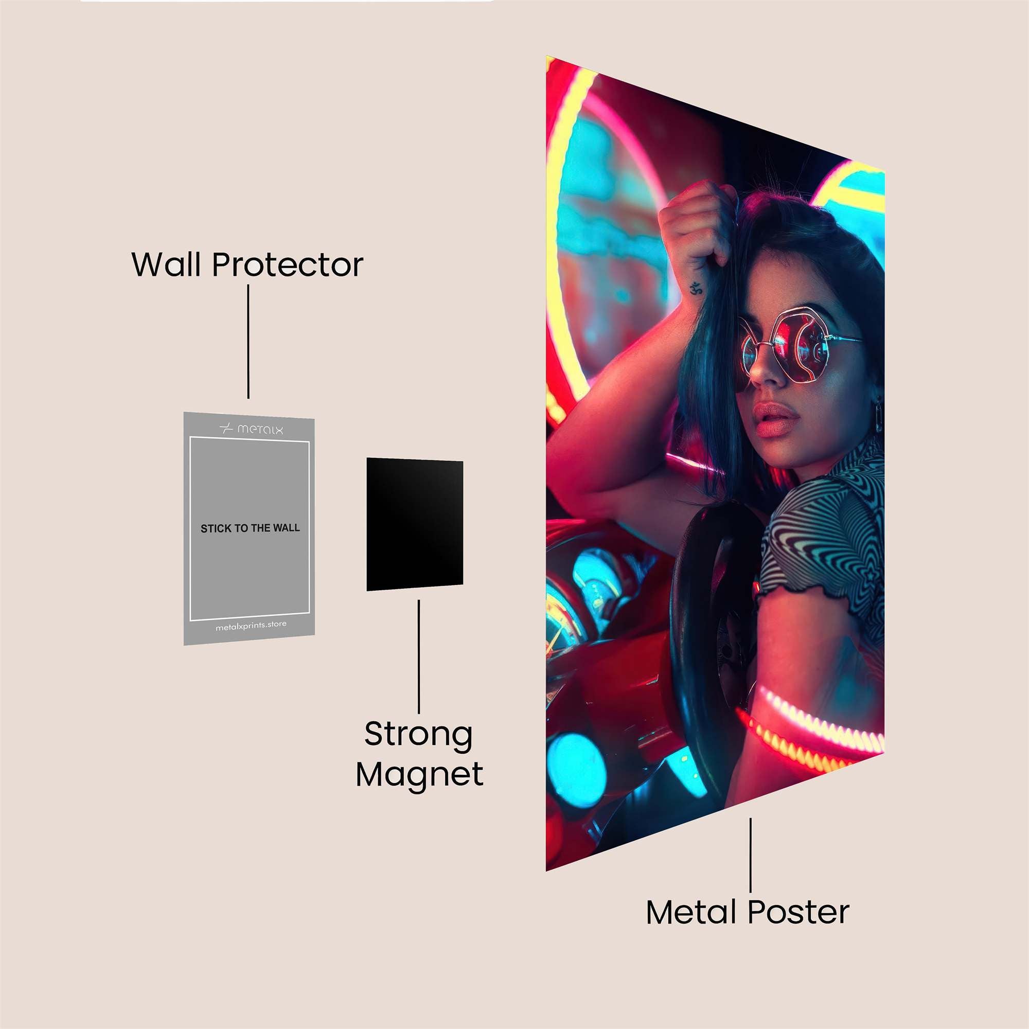 Neon Dream Safe Wall Magnetic / M