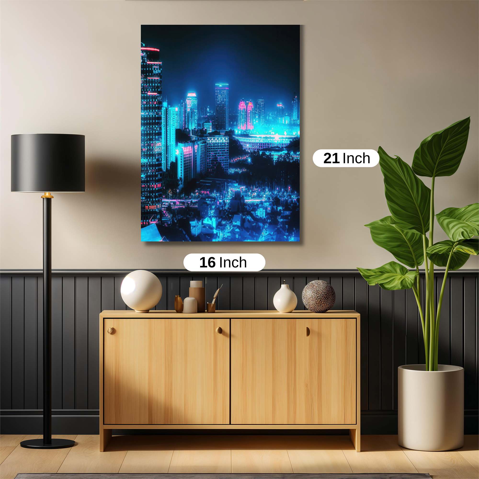 Neon Serenity Safe Wall Magnetic / M