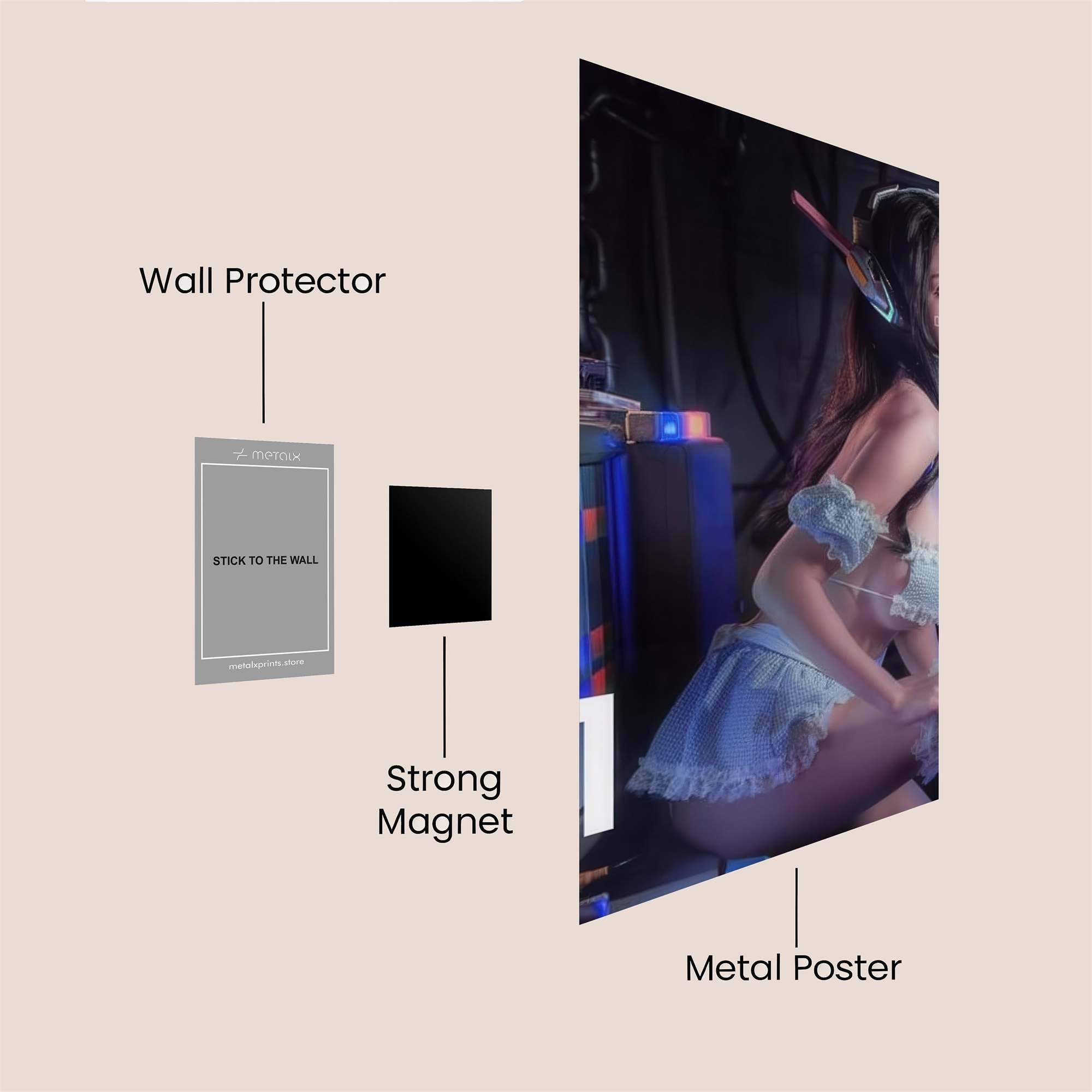 Cyber Enchantress Safe Wall Magnetic / M