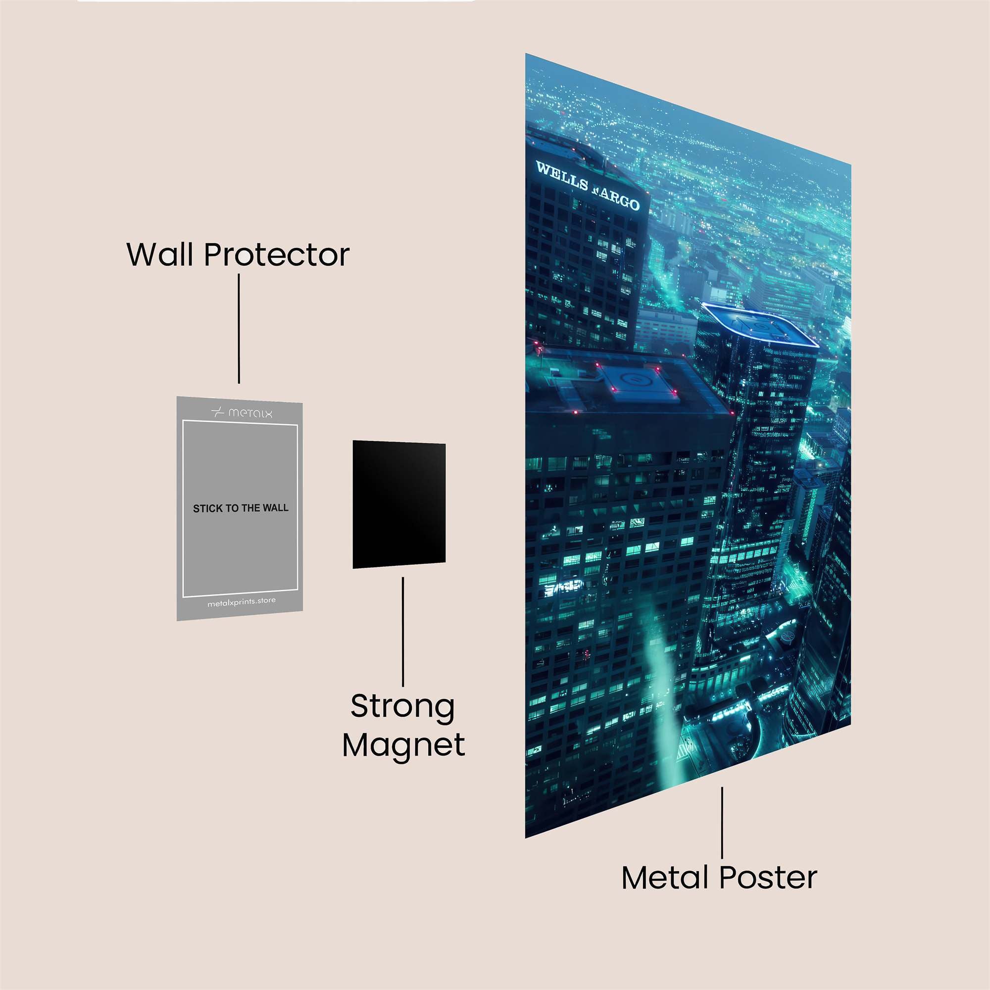 City Glow Safe Wall Magnetic / M