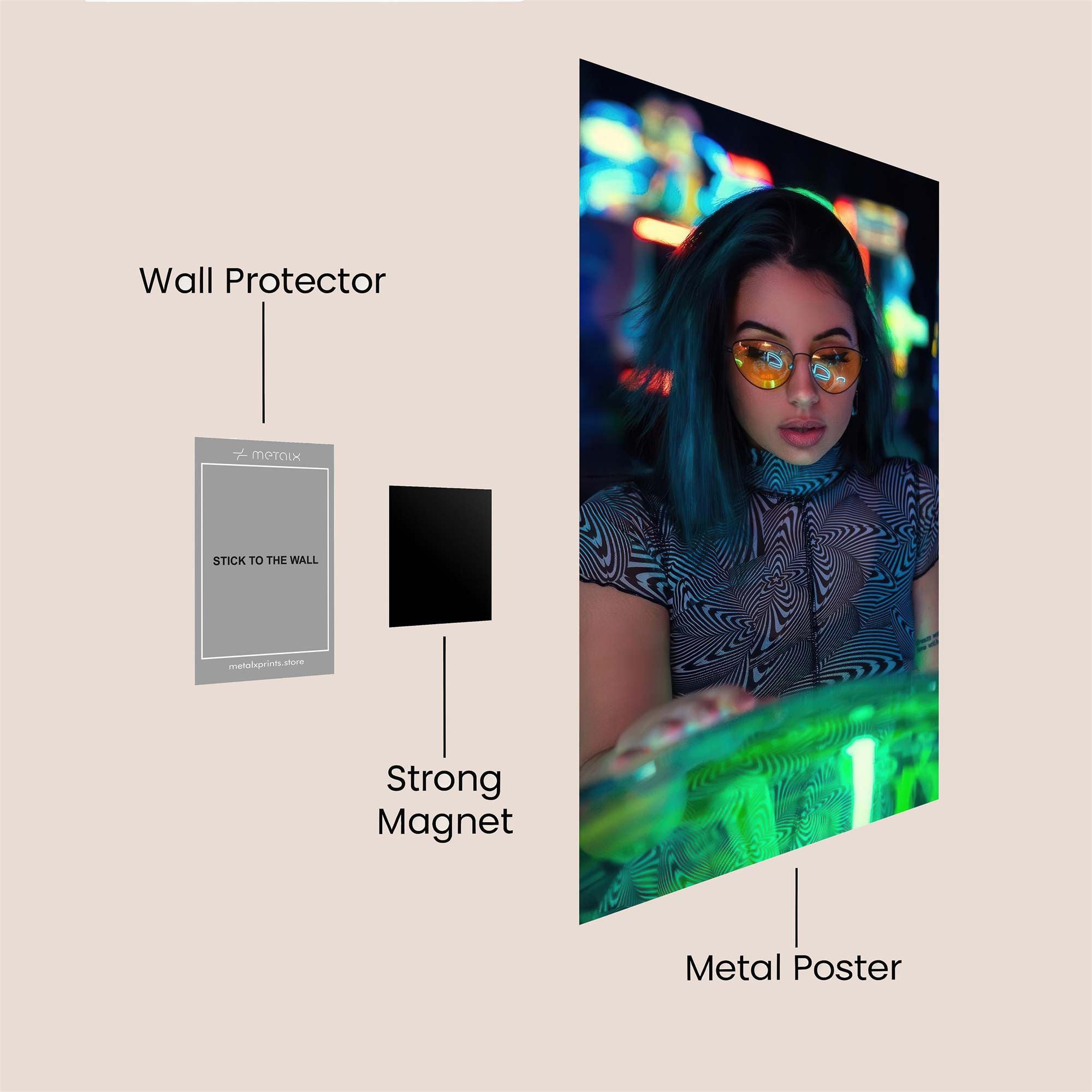 Neon Dream Safe Wall Magnetic / M