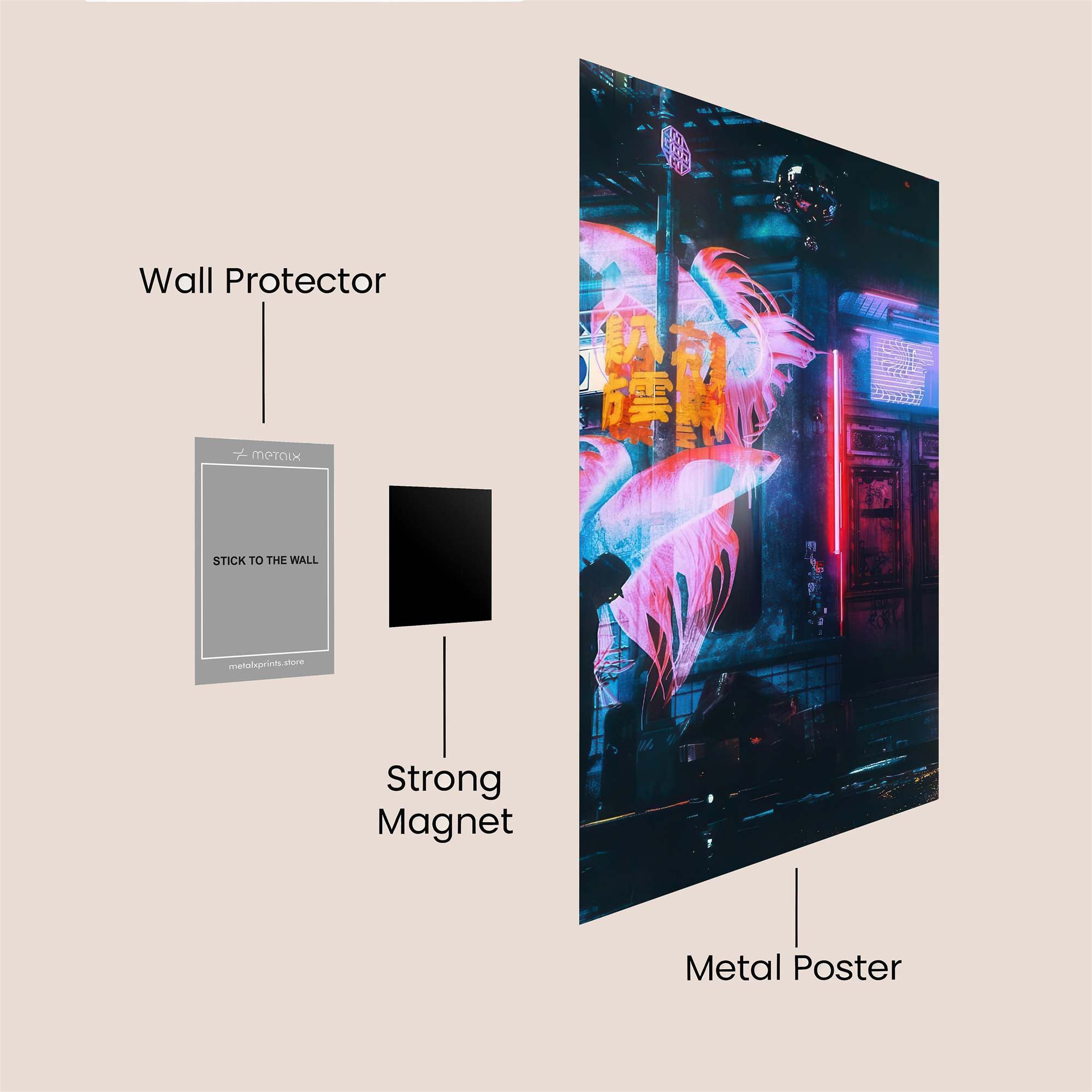 Cyber Serenity Safe Wall Magnetic / M
