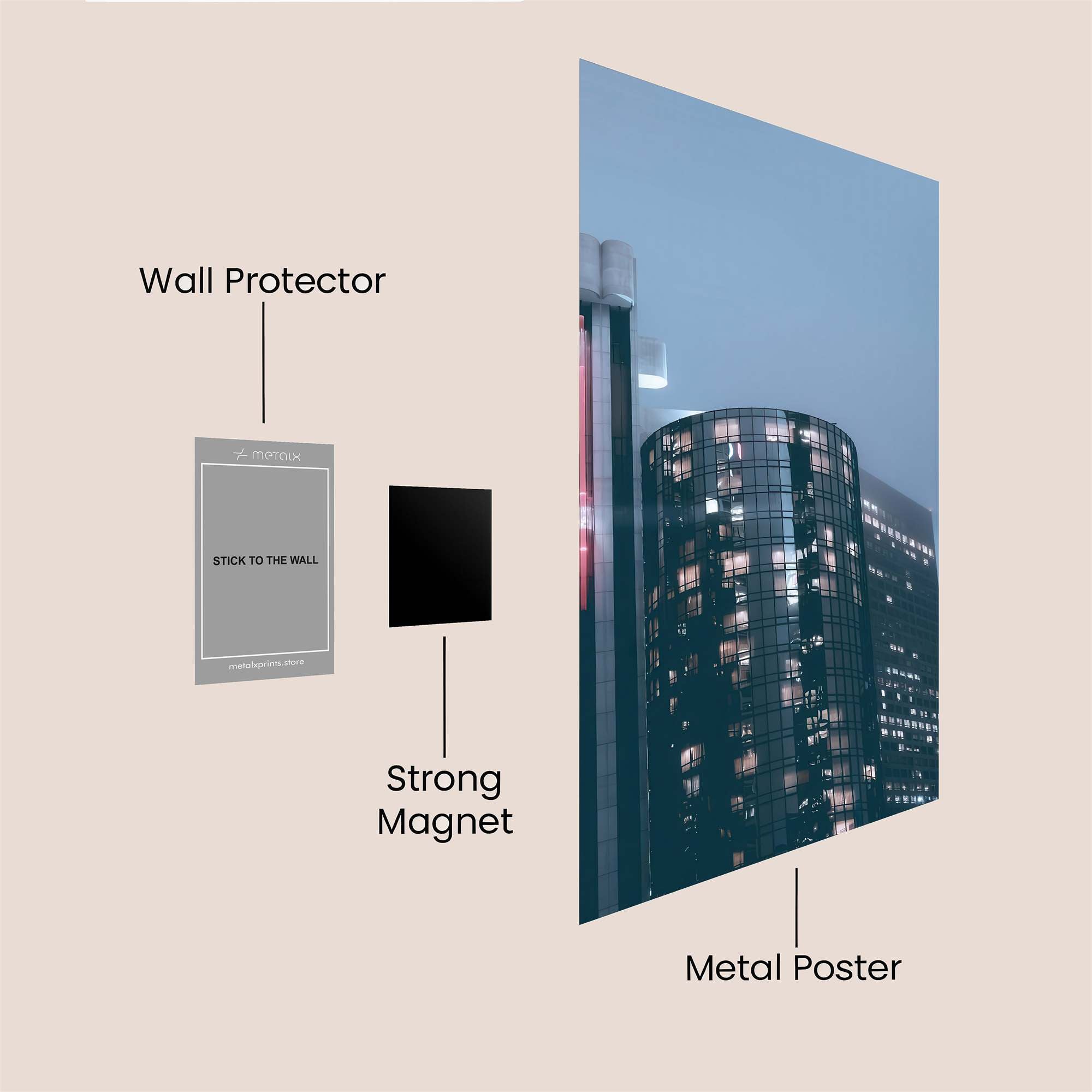 Skyline Serenity Safe Wall Magnetic / M