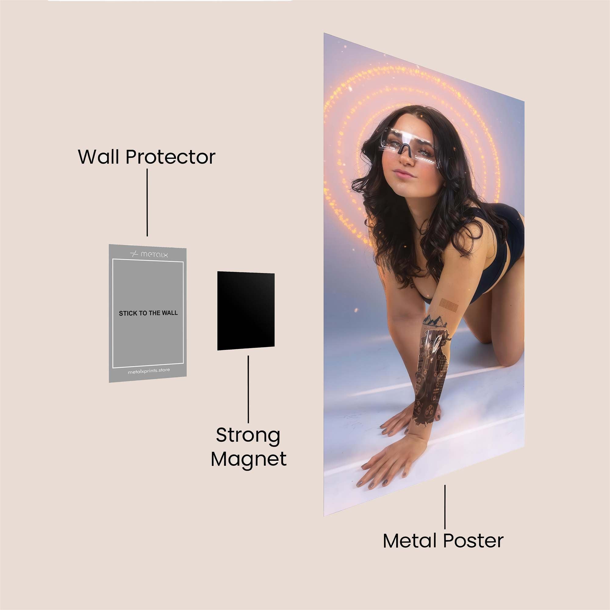 Cyber Siren Safe Wall Magnetic / M