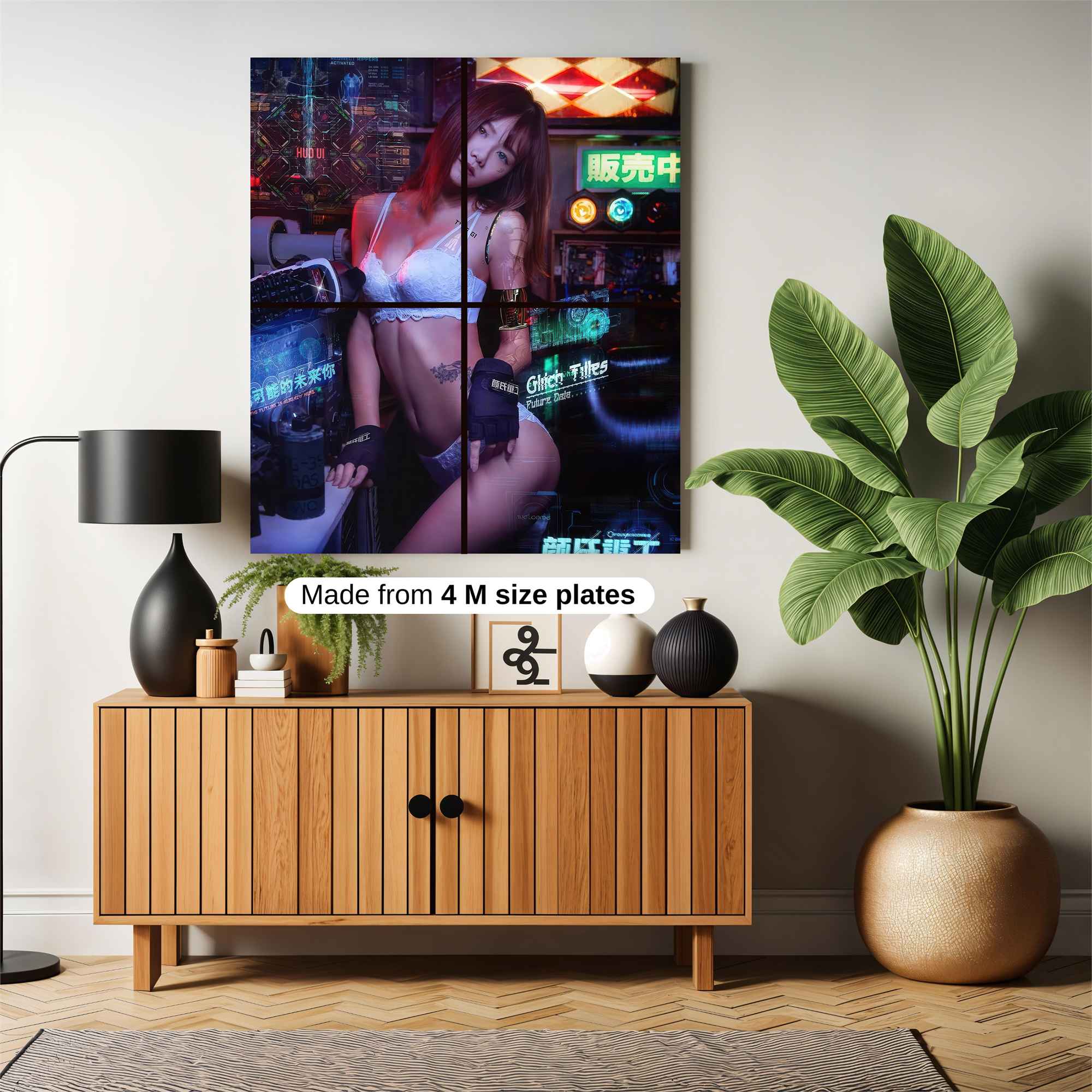 Cyber Seductress Safe Wall Magnetic / M