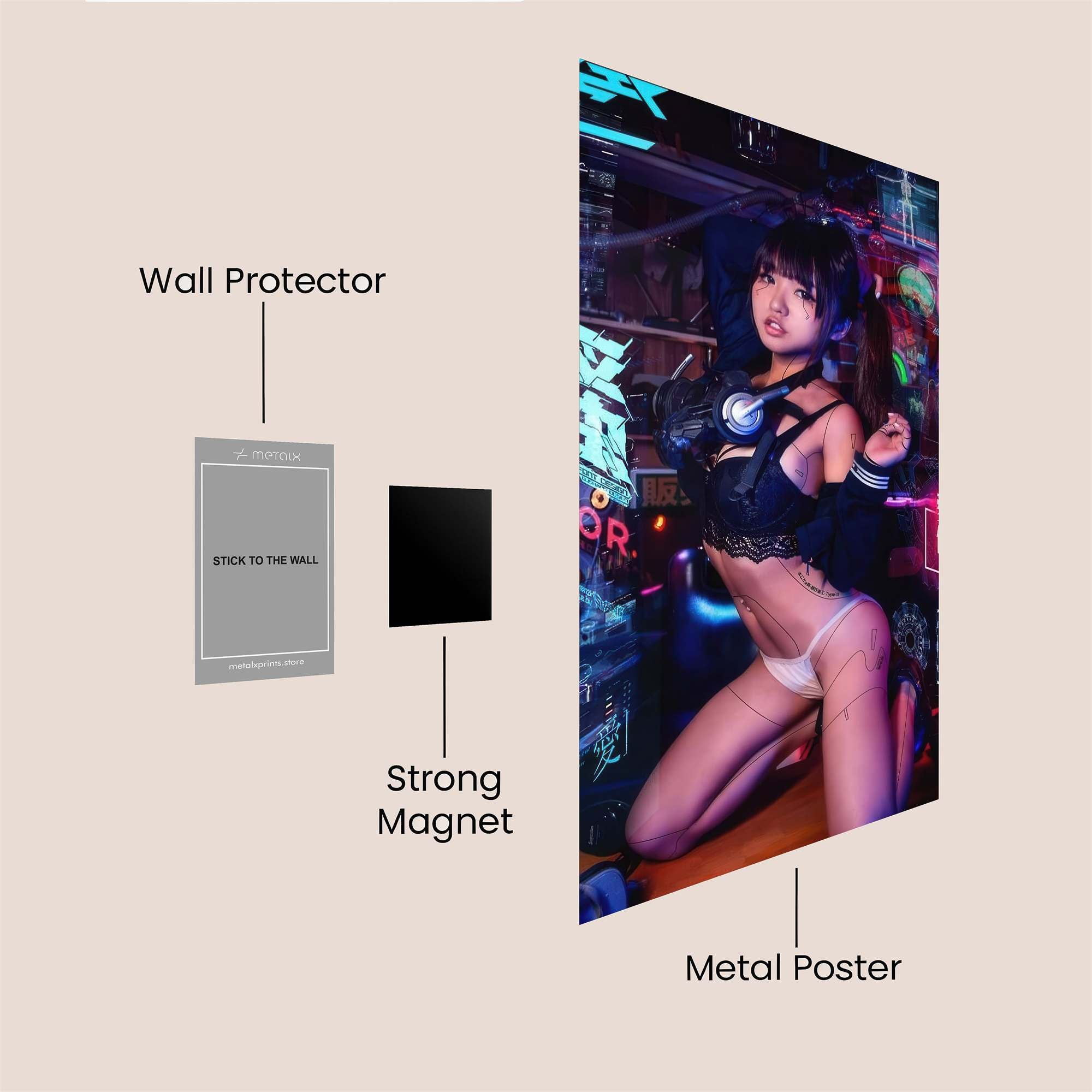 Cyberpunk Seduction Safe Wall Magnetic / M
