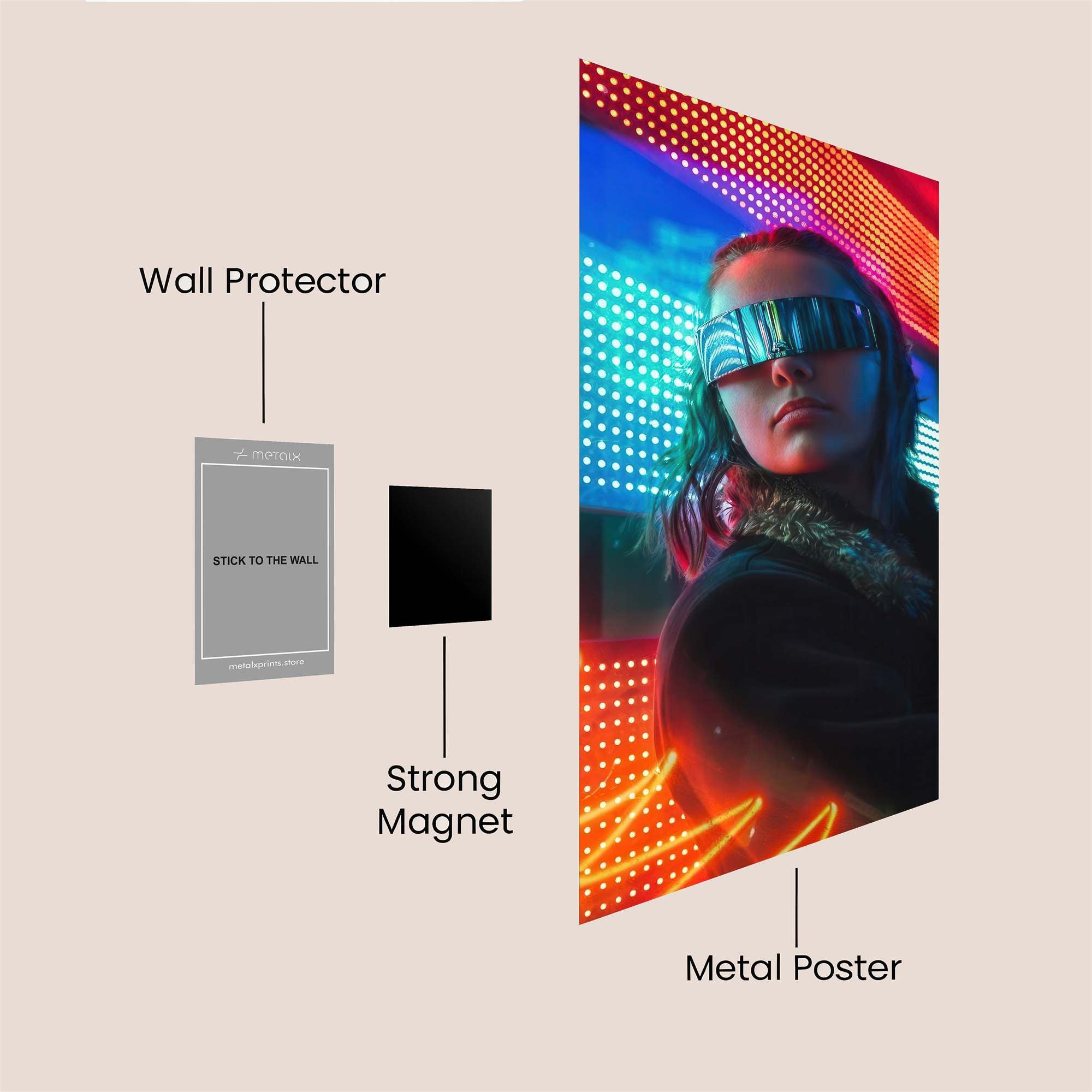 Cyber Enigma Safe Wall Magnetic / M
