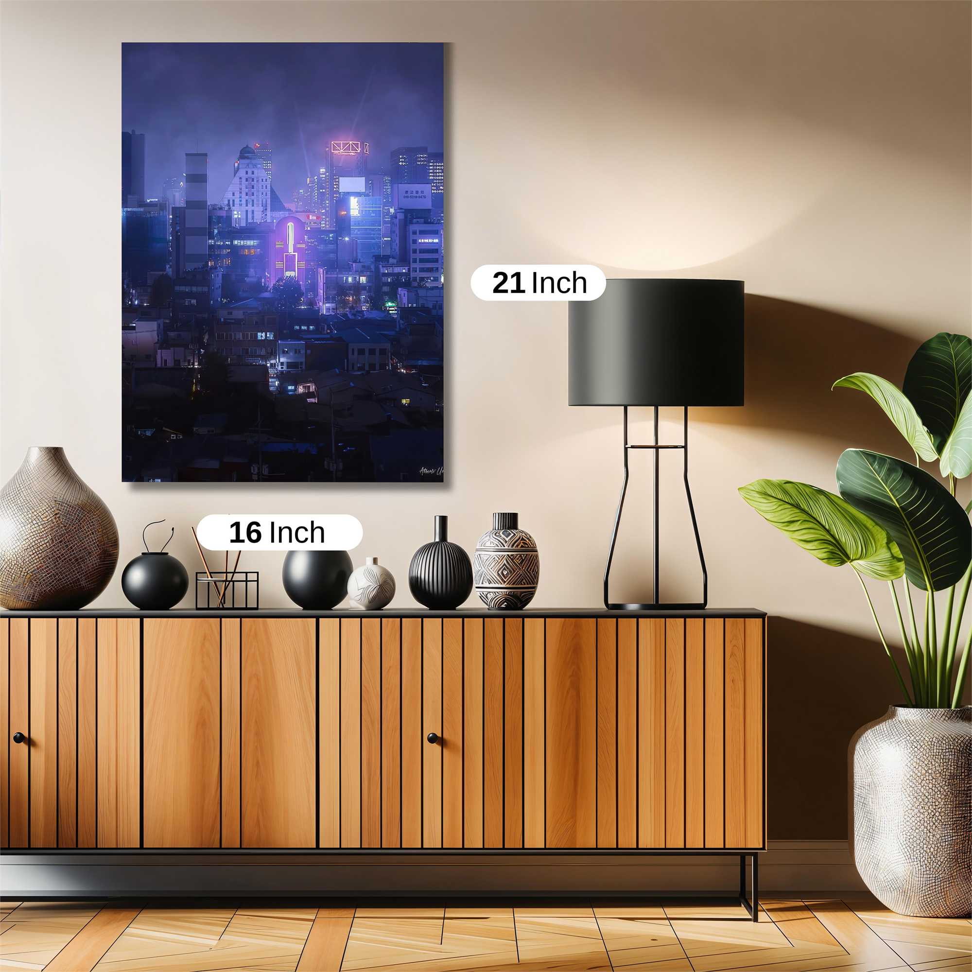 Neon Dreamscape Safe Wall Magnetic / M