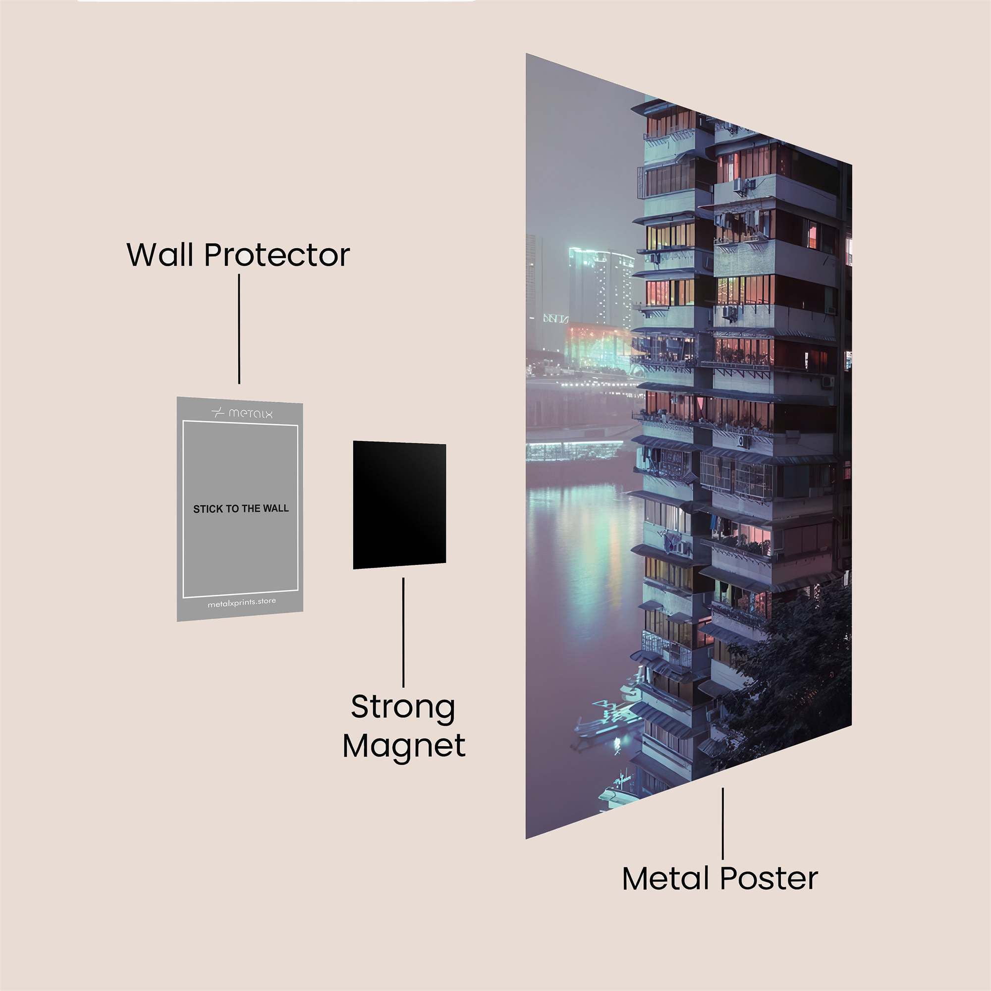 Mystic Glow Safe Wall Magnetic / M