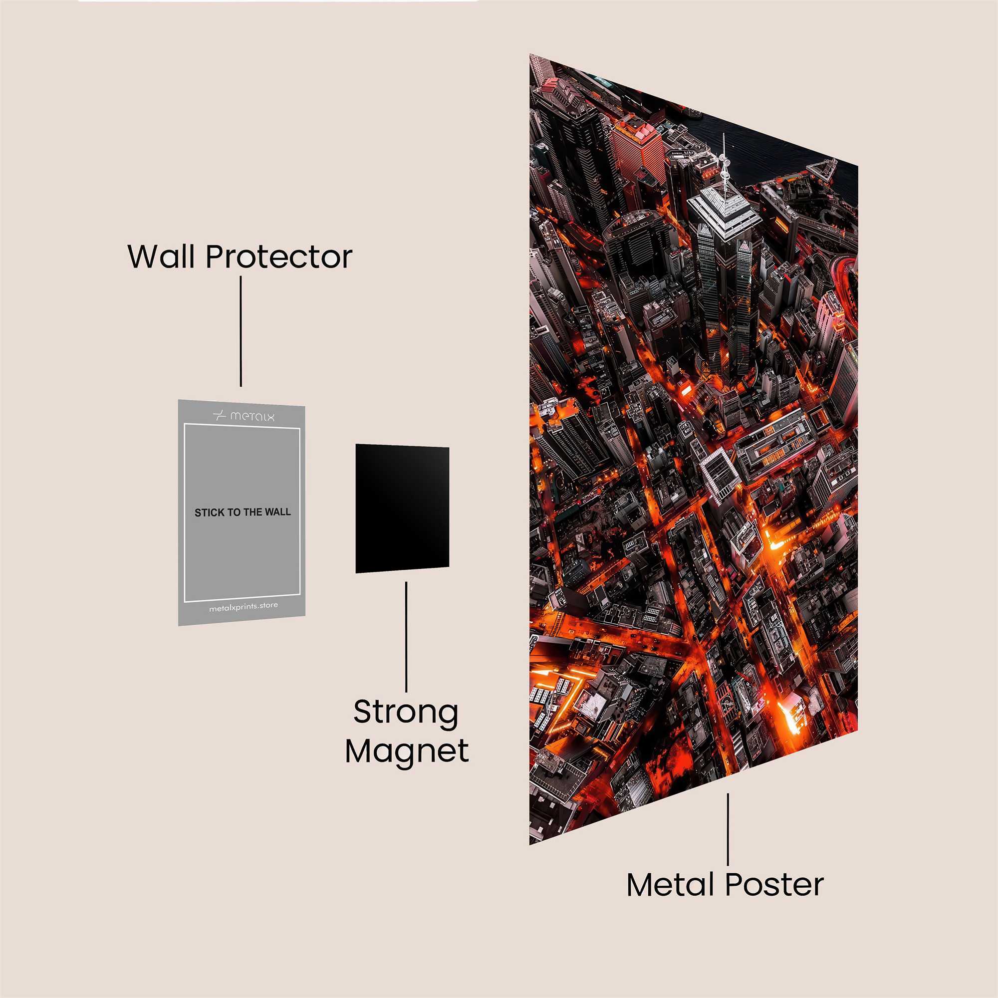City Inferno Safe Wall Magnetic / M