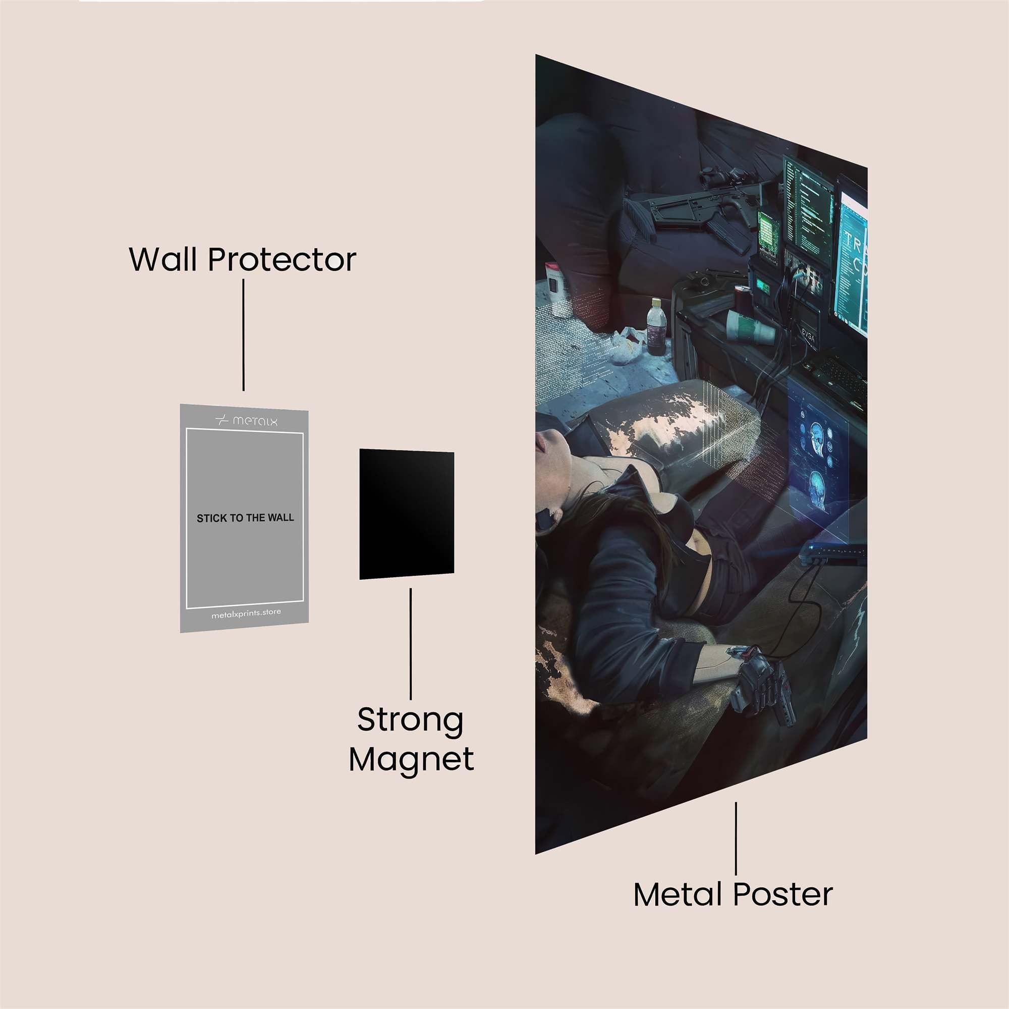Sunlit Slumber Safe Wall Magnetic / M