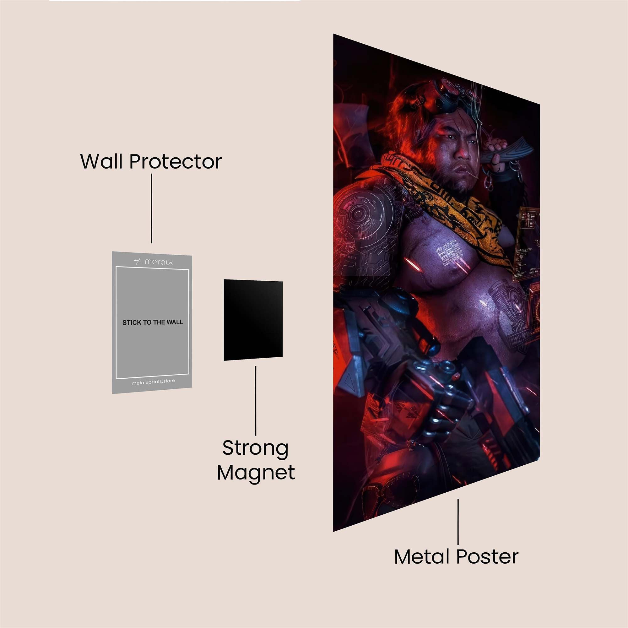 Doom Slayer Safe Wall Magnetic / M