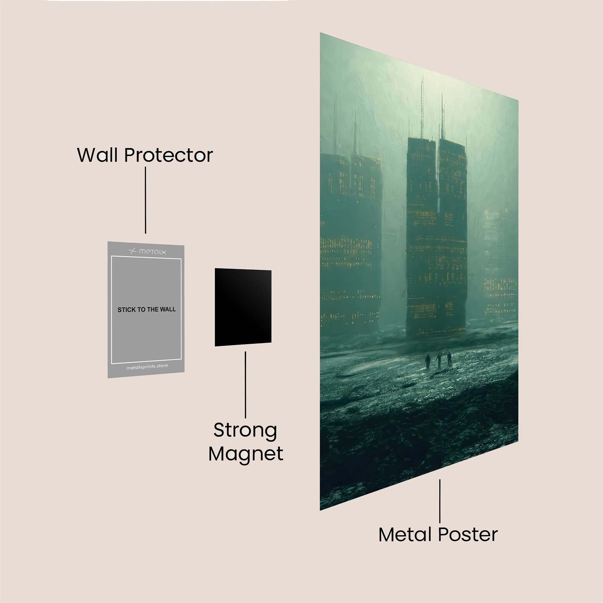 Twin Eclipsed Safe Wall Magnetic / M