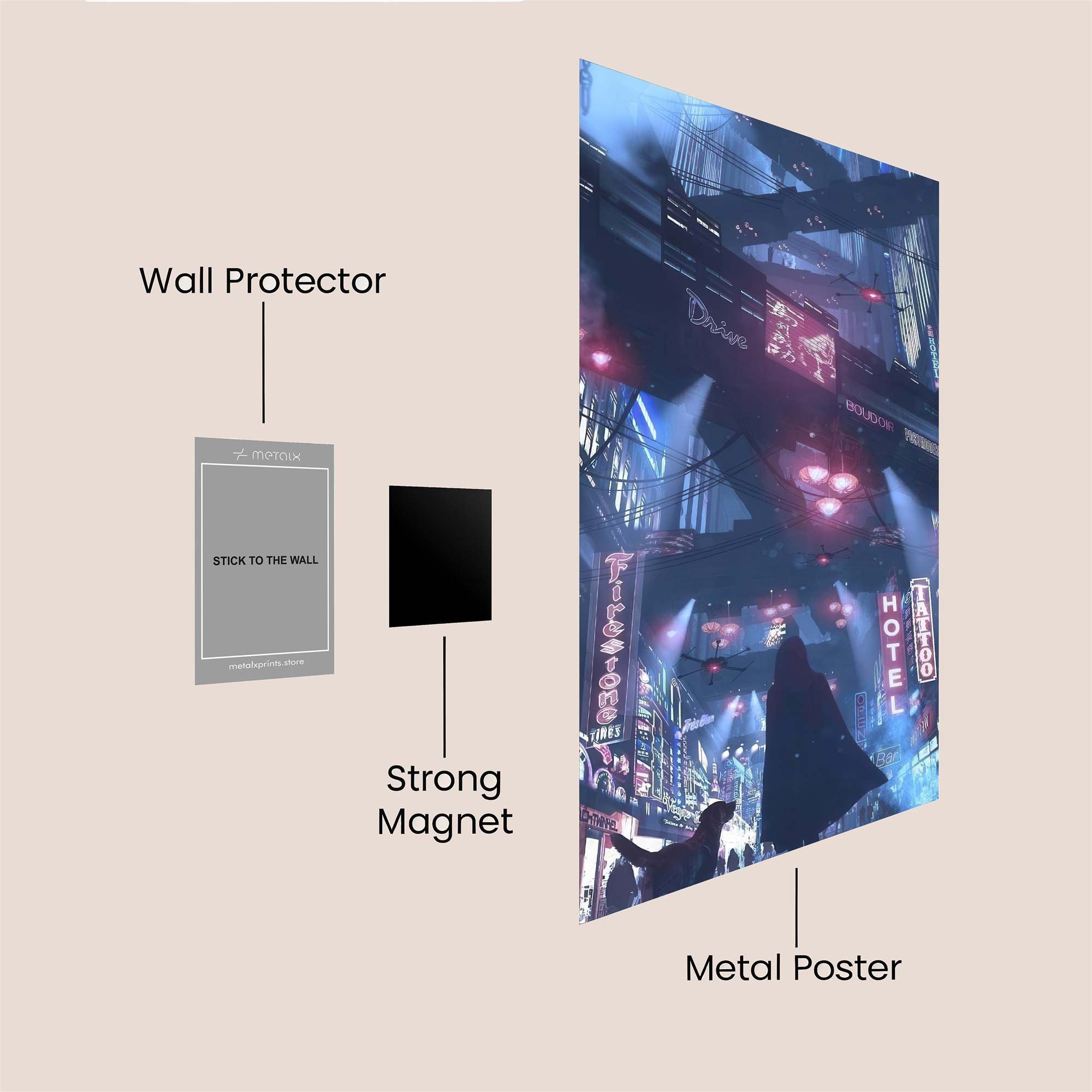 Cyberpunk Enigma Safe Wall Magnetic / M