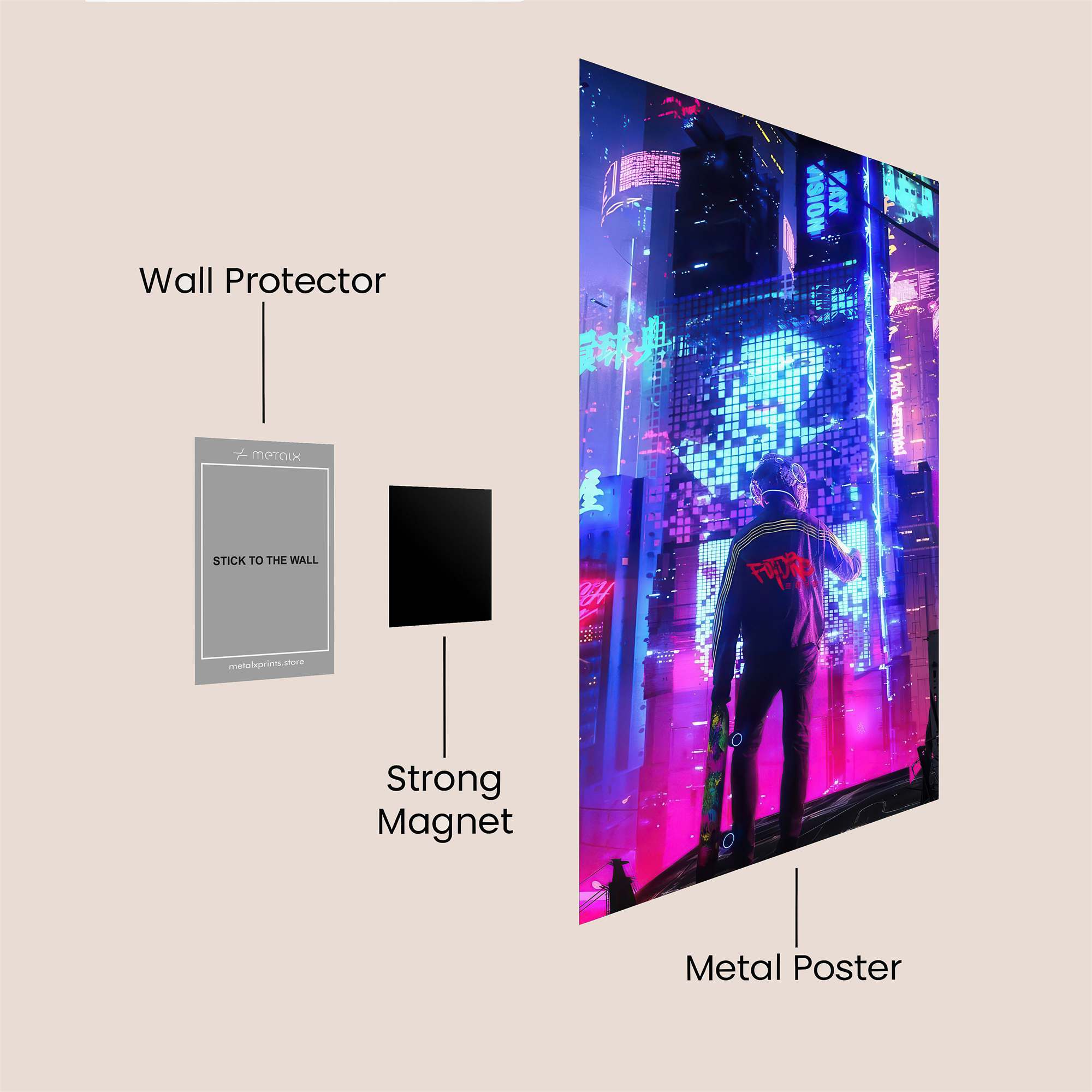 Cyberpunk Dream Safe Wall Magnetic / M