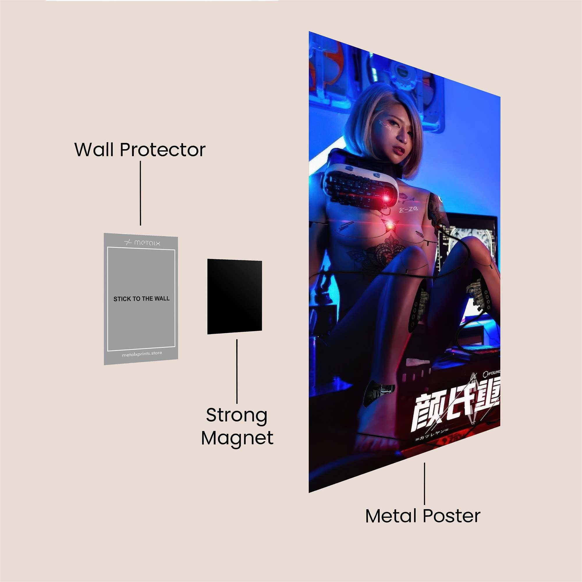 Cyber Pulse Safe Wall Magnetic / M