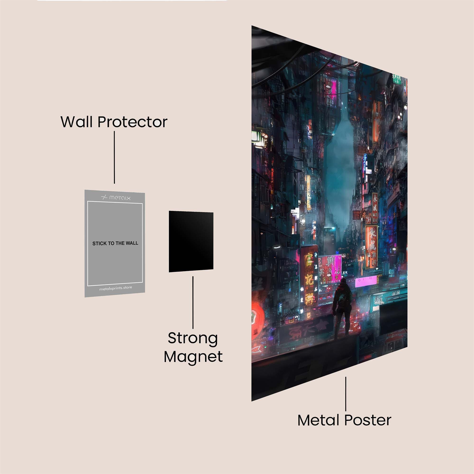 Cyberpunk Enigma Safe Wall Magnetic / M