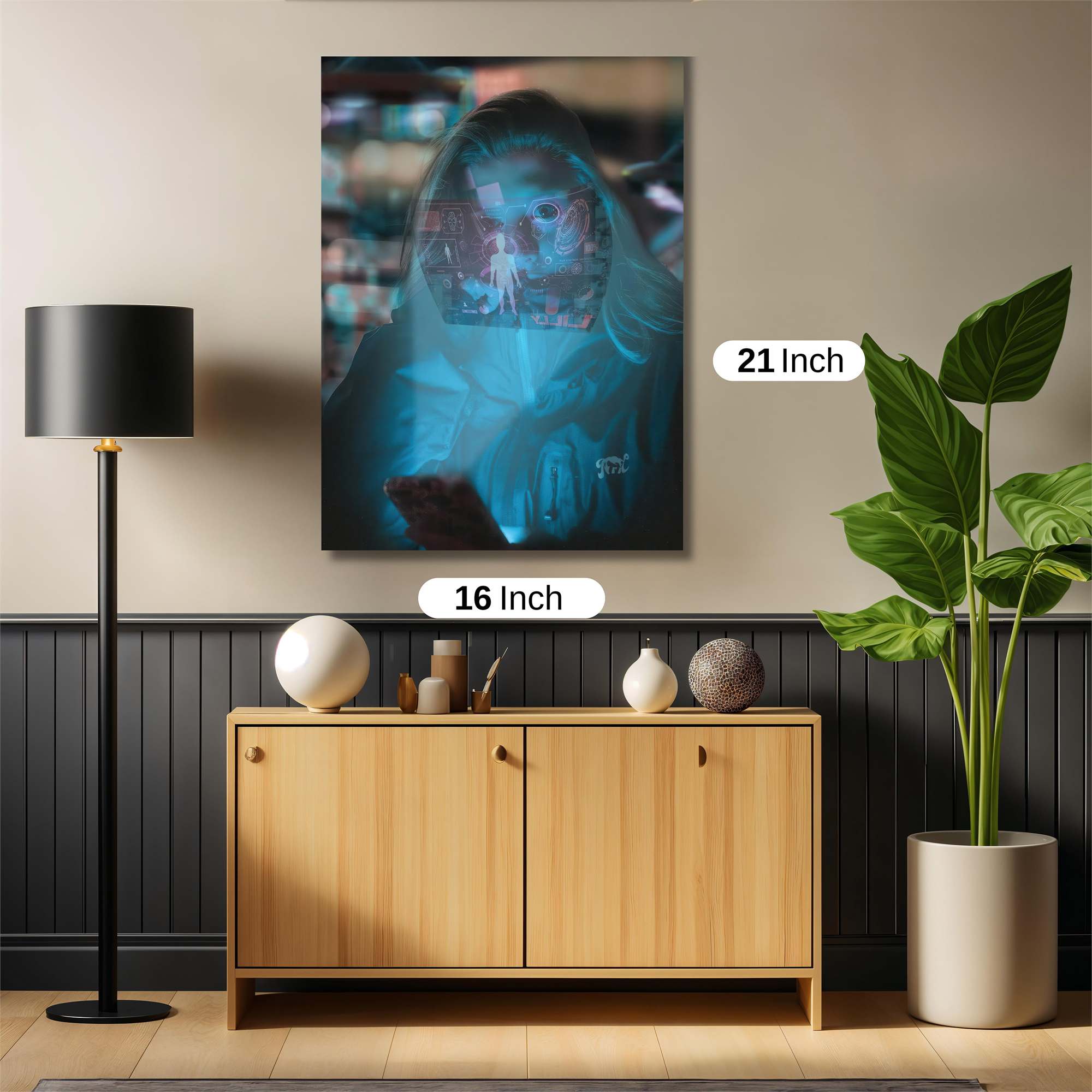 Cyber Glow Safe Wall Magnetic / M