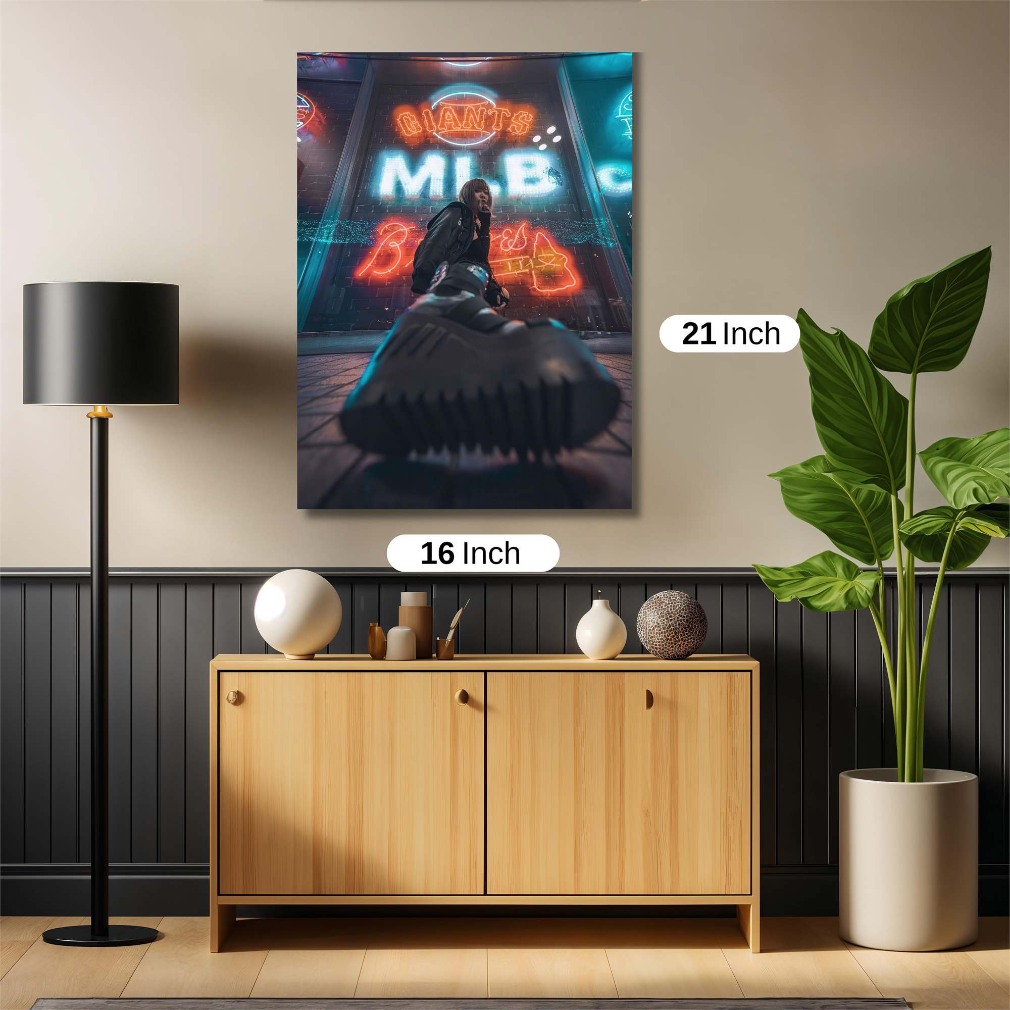 Neon Vibe Safe Wall Magnetic / M