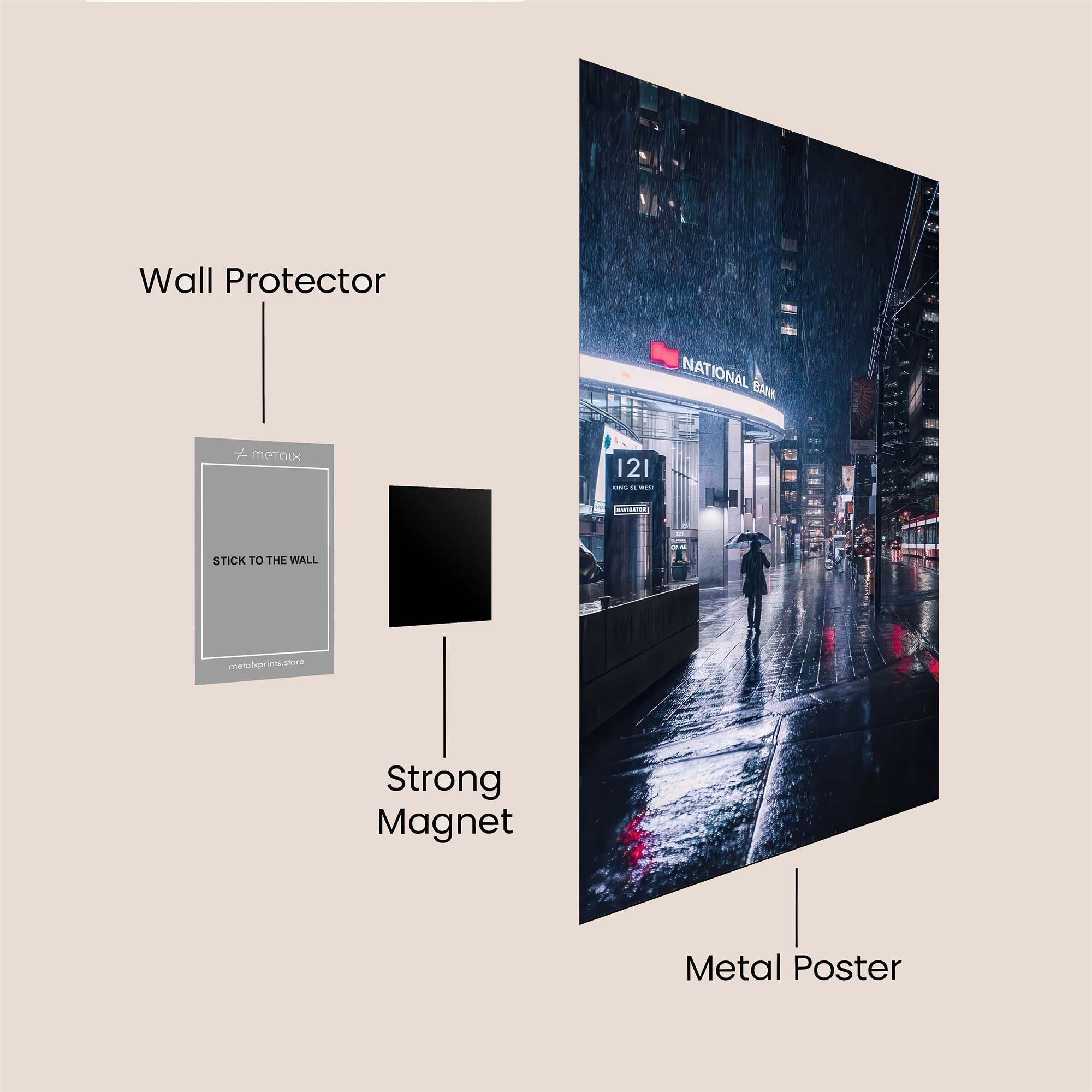 City Solitude Safe Wall Magnetic / M