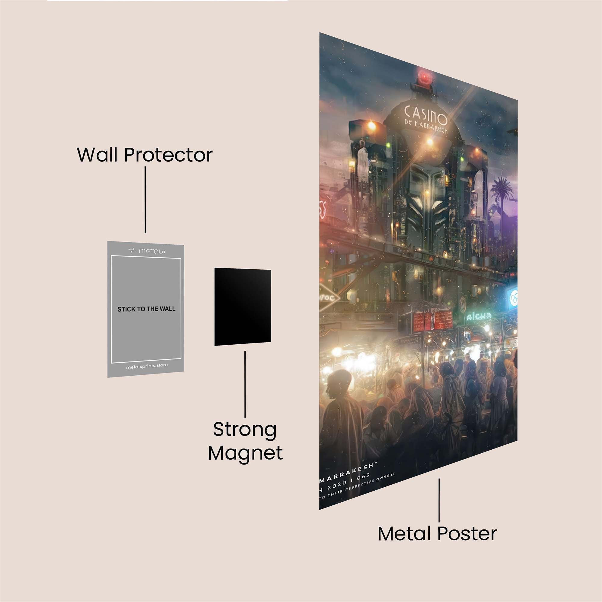 Casino Cyberpunk Safe Wall Magnetic / M