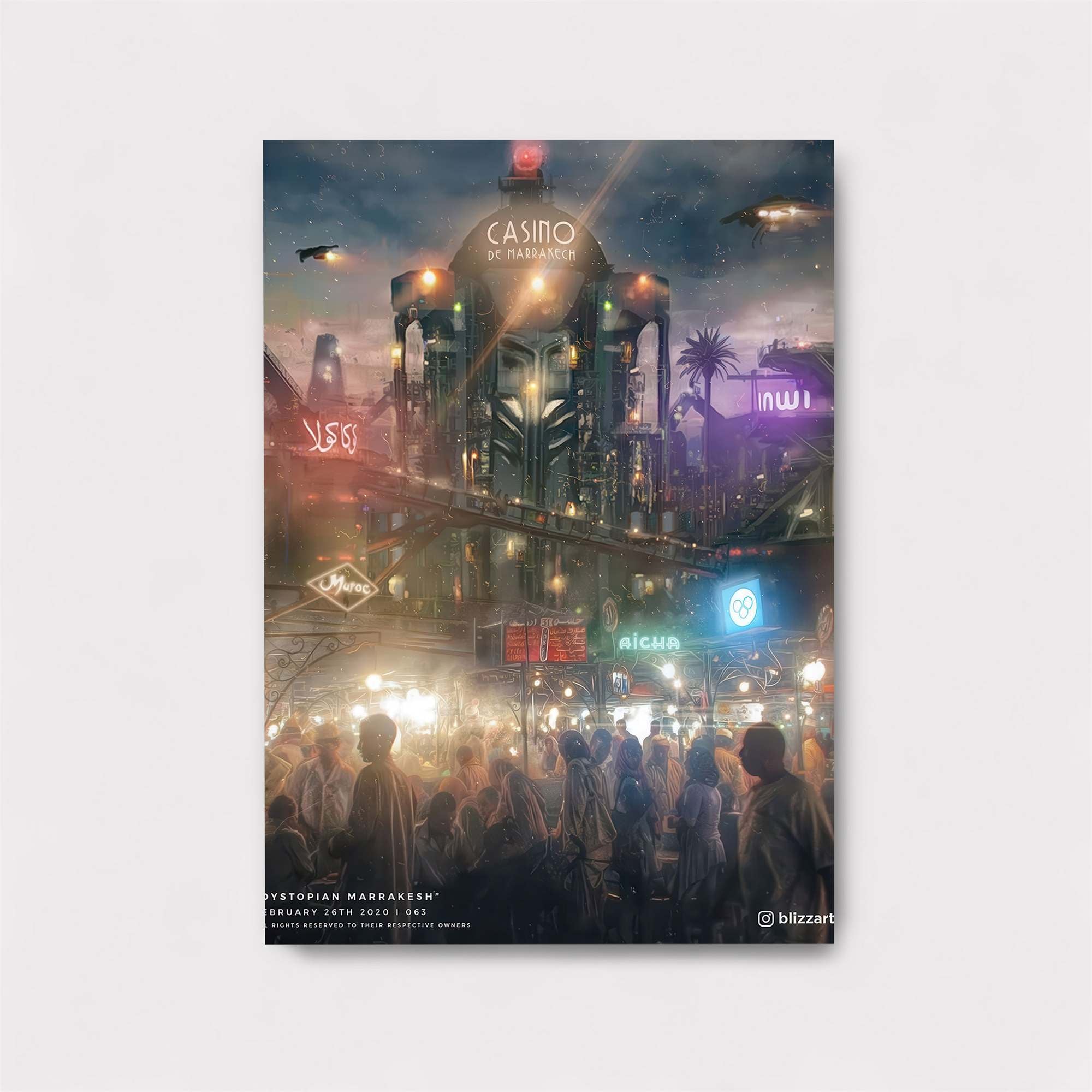 Casino Cyberpunk Safe Wall Magnetic / M