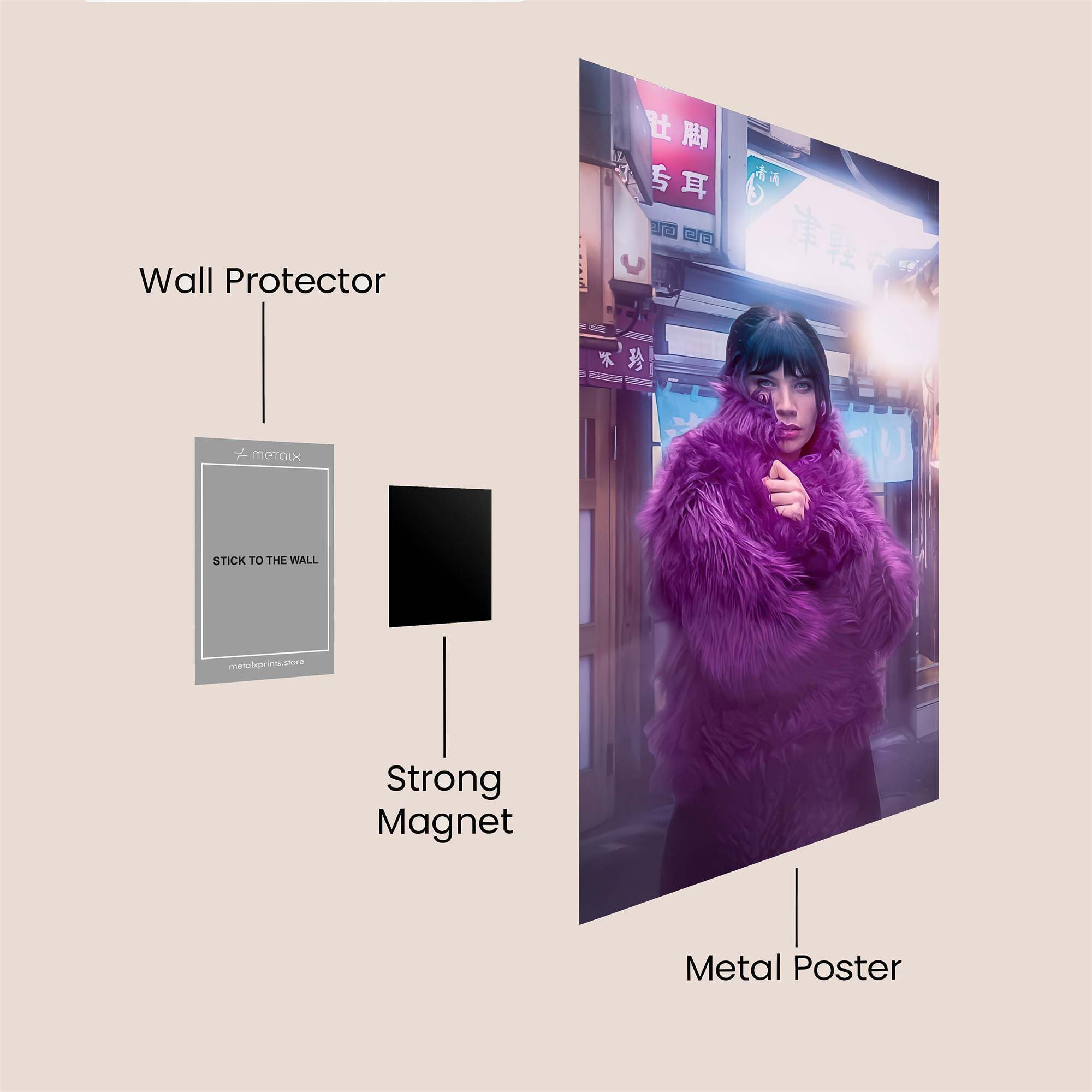 Neon Enigma Safe Wall Magnetic / M